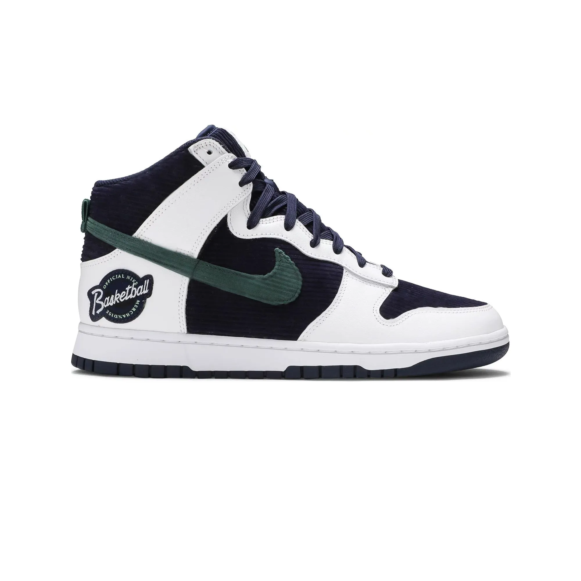 Dunk High 'Sports Specialties White Navy' (2021) Motion Ease