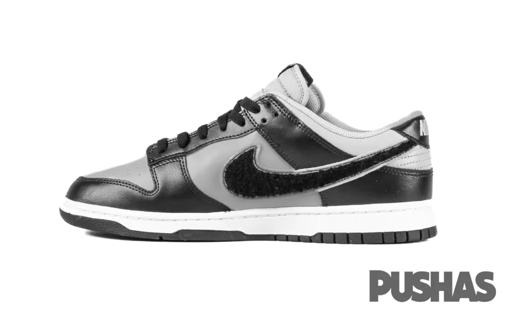 Foldable Design Dunk Low Chenille Swoosh 'Black Grey' (2022)