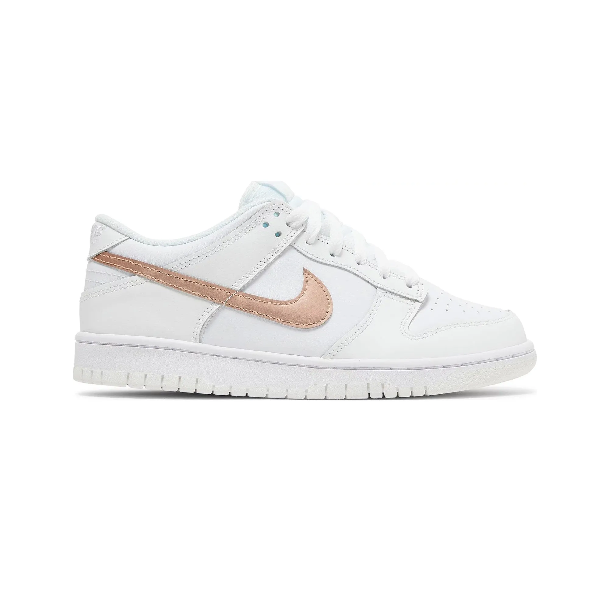 Breath Friendly Comfortable bend Dunk Low 'White Pink' GS (2022)