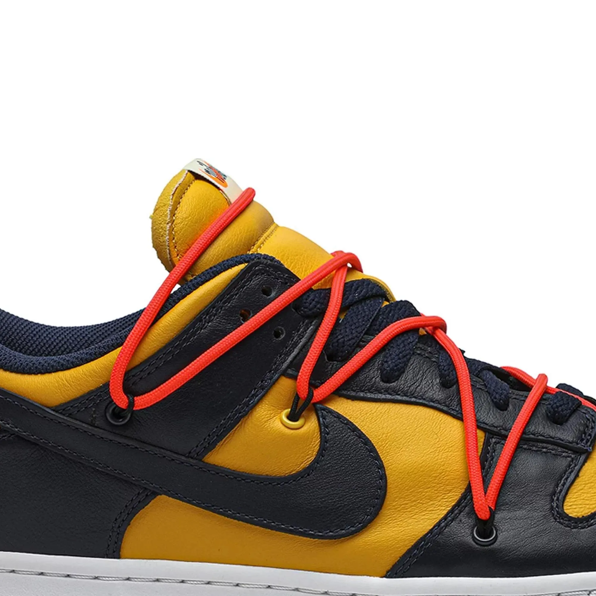 Step Focus Training Mode Dunk Low x Off-White - University Gold Midnight Navy (New)
