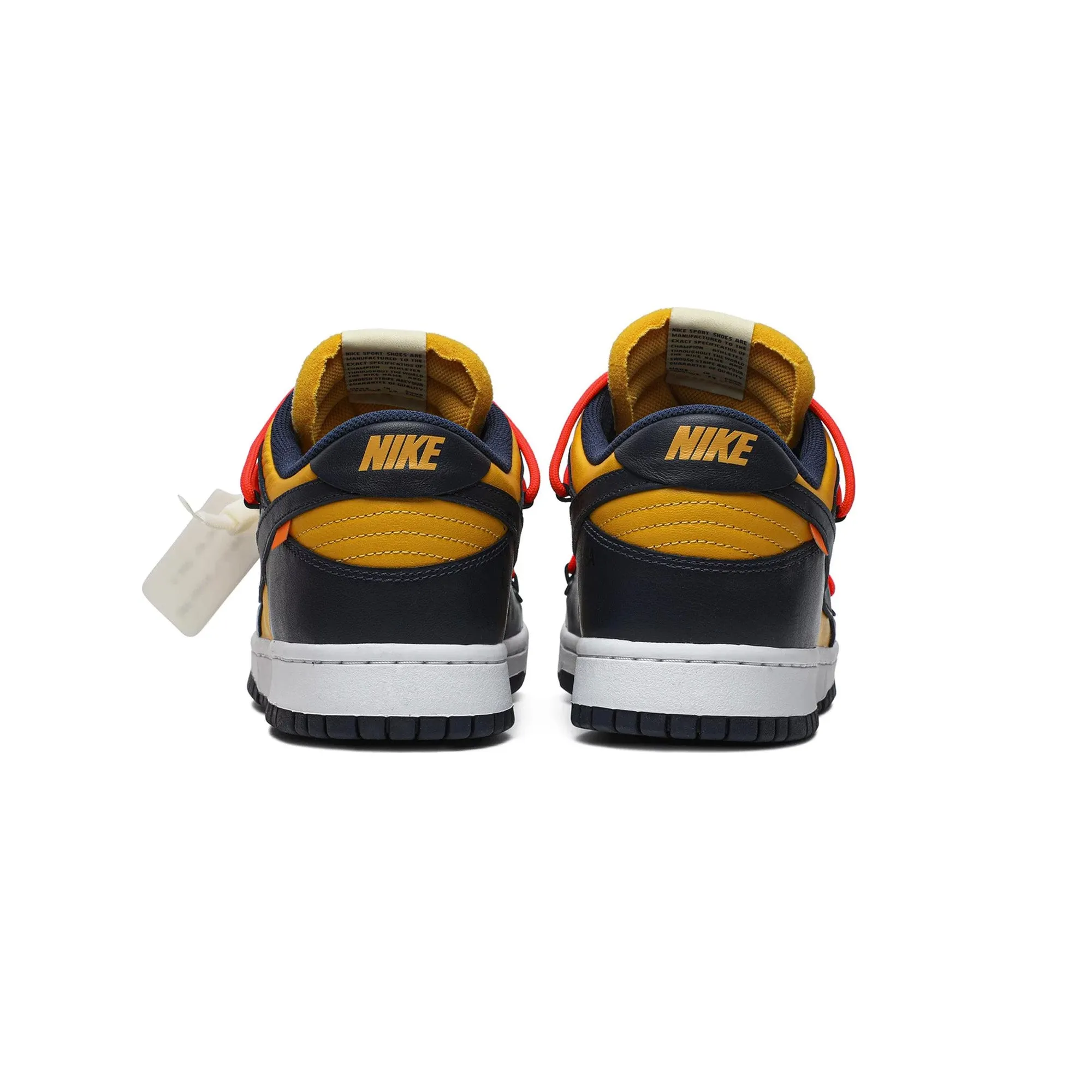 Breath Points Rollbar Stabilizer Dunk Low x Off-White - University Gold Midnight Navy (New)
