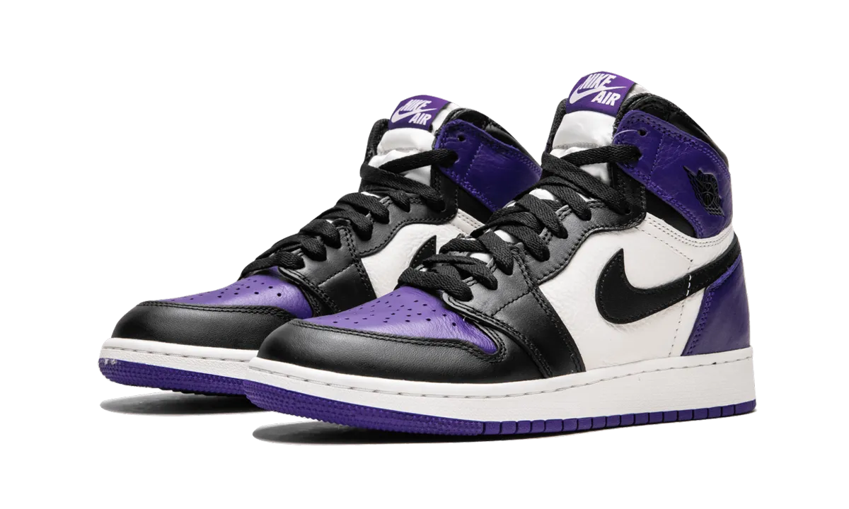 Air Jordan 1 Retro GS "Court Purple" Active Comfort