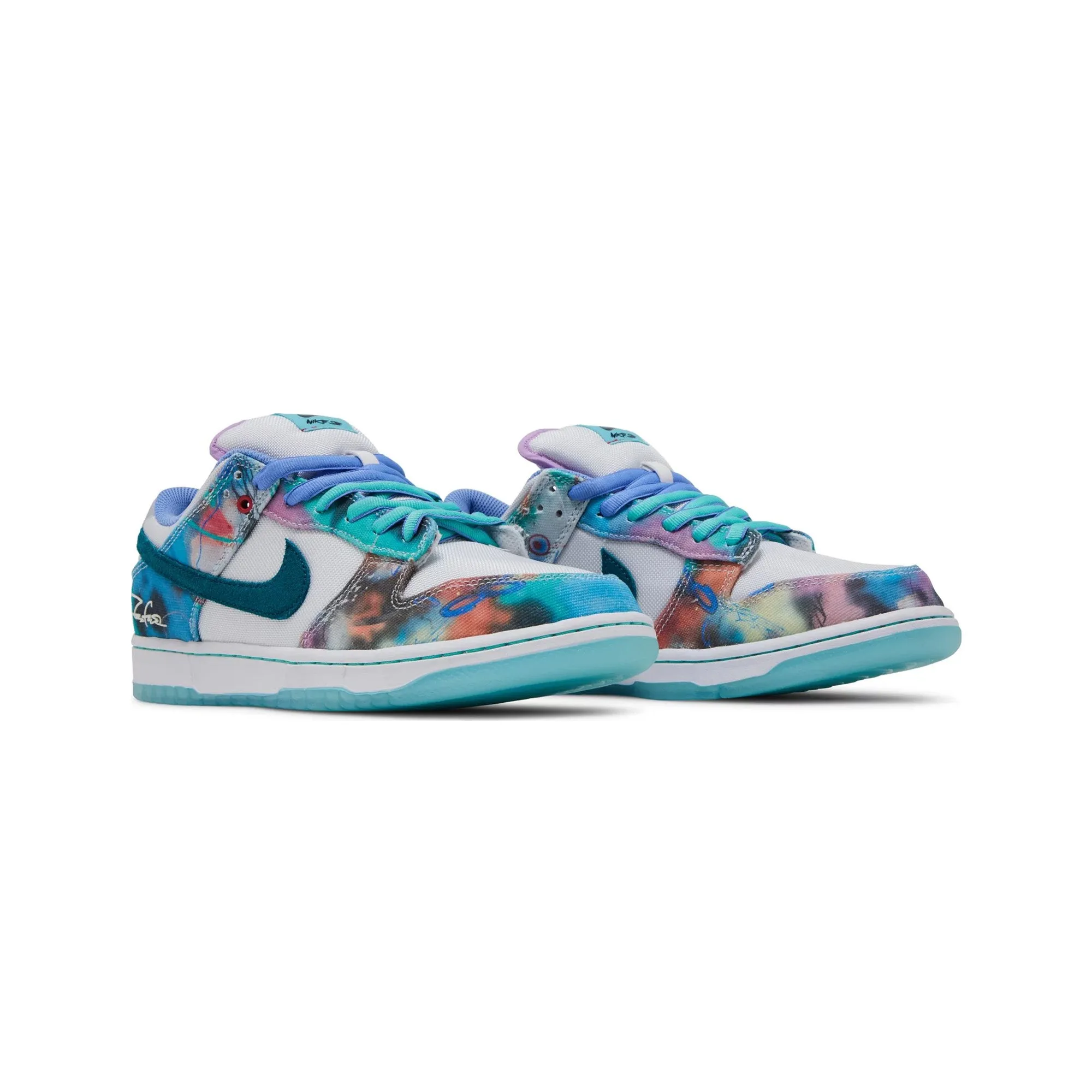 Gel Infused Heel Pad Durable Outsole Design Nike SB Dunk Low Futura Laboratories 'Bleached Aqua' (2024)