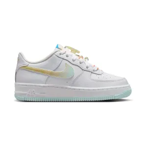 Nike Air Force 1 LV8 'White Glacier Blue Multicolor' Big Kids' Shoes Light Comfort