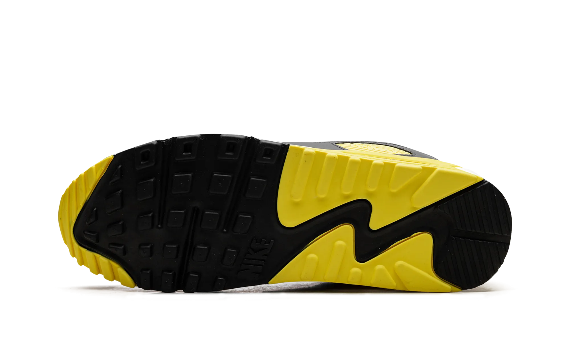 running in a tied - arch bridge area shoes Air Max 90 "White Lightning"