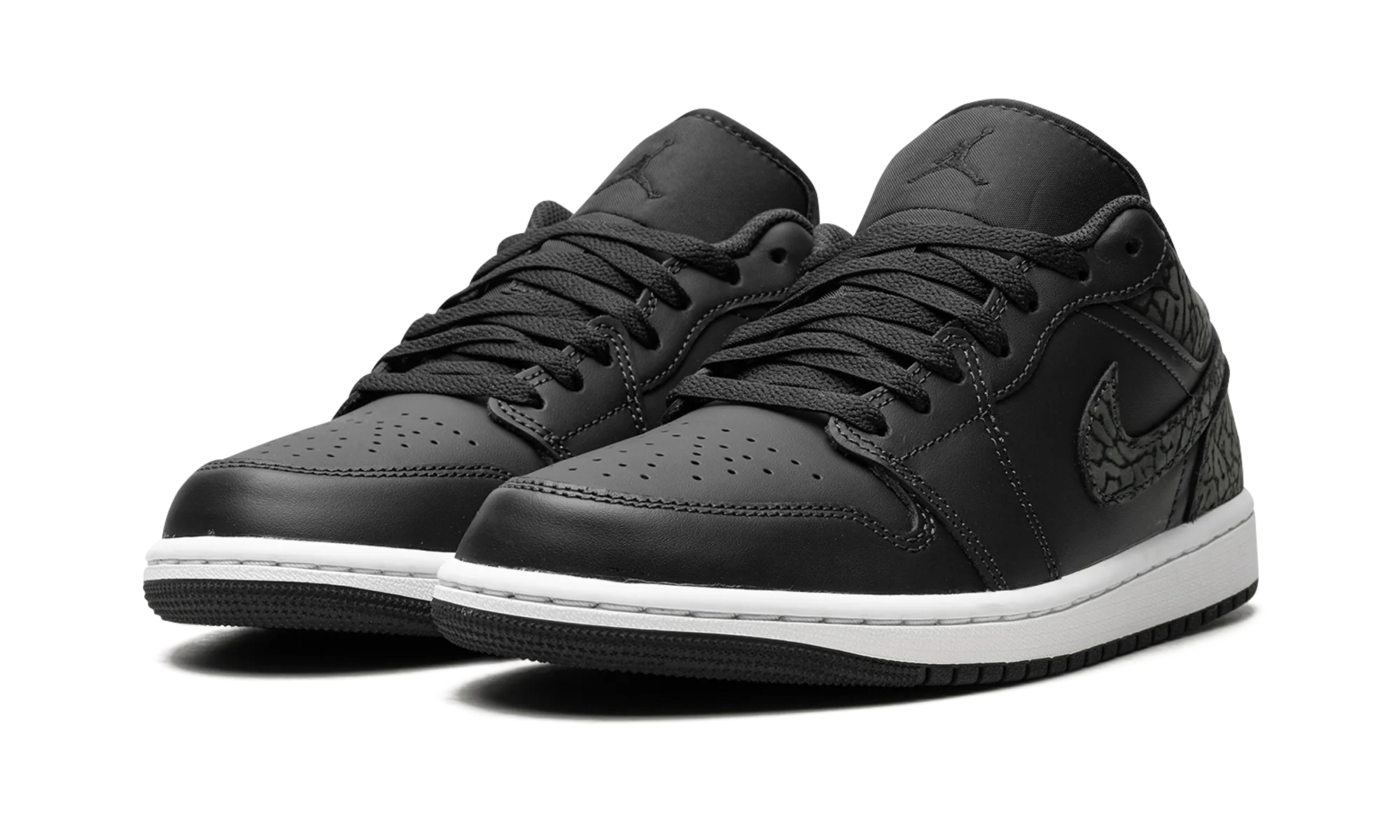 Variable Lace Lock Eco Build Air Jordan 1 Low "Black Elephant"