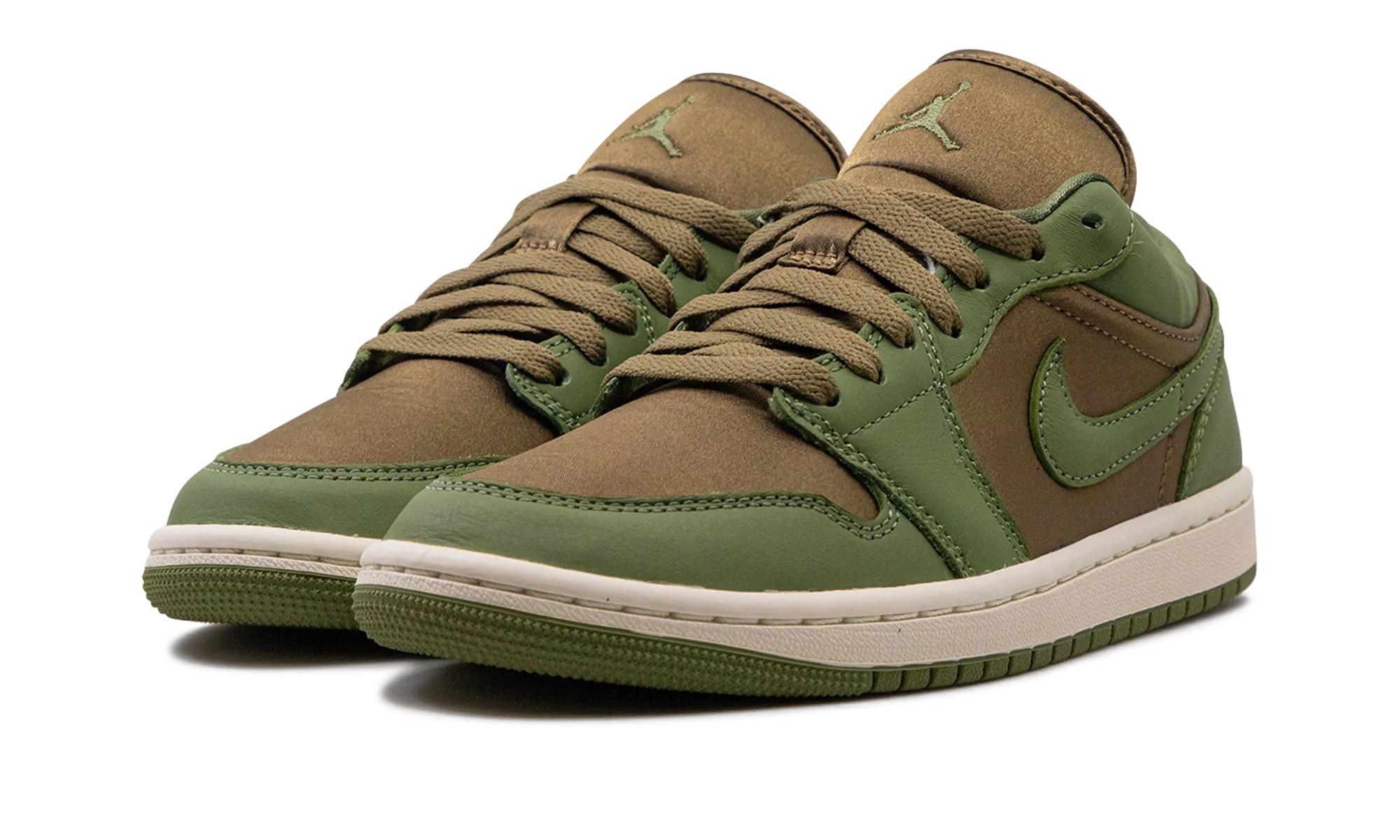 AIR JORDAN 1 LO WMNS "Brown Kelp" Bold Color Scheme Morning Rush
