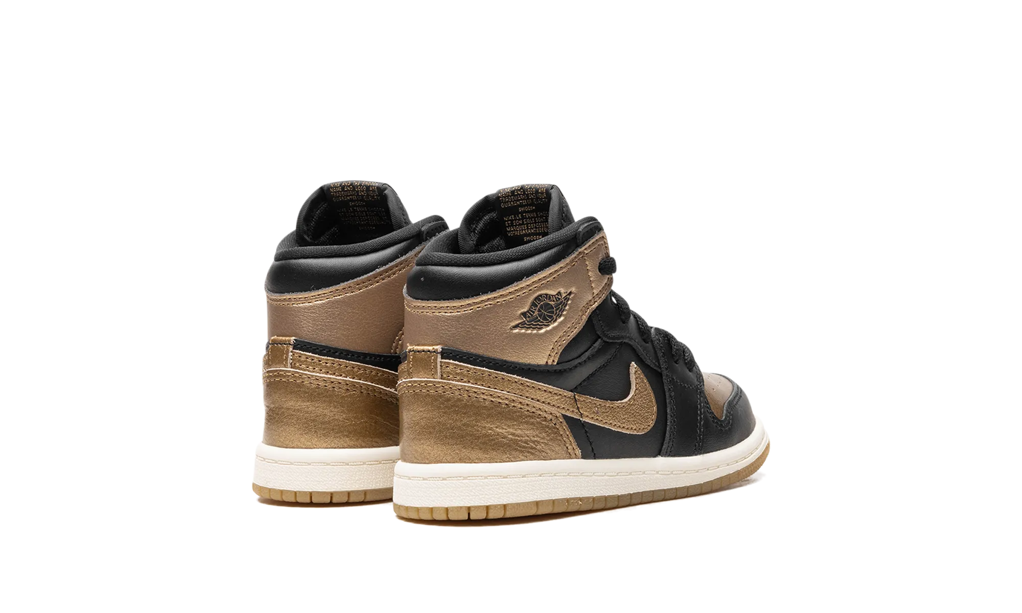Air Jordan 1 TD "Black Metallic Gold" Precision Fit Engineering Thermoregulating Insoles