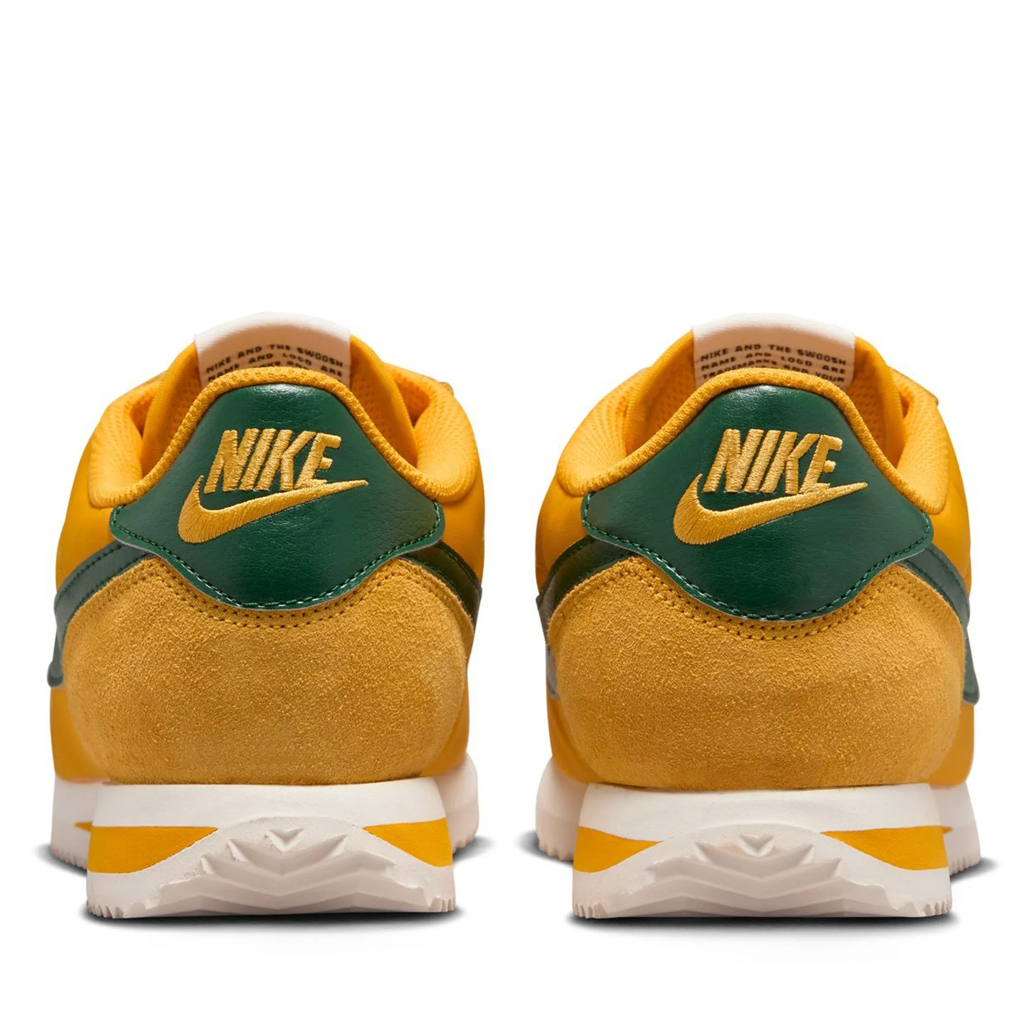 Vulcanized Sole quick dry Women's Nike Cortez Textile - Yellow Ochre/Gorge Green