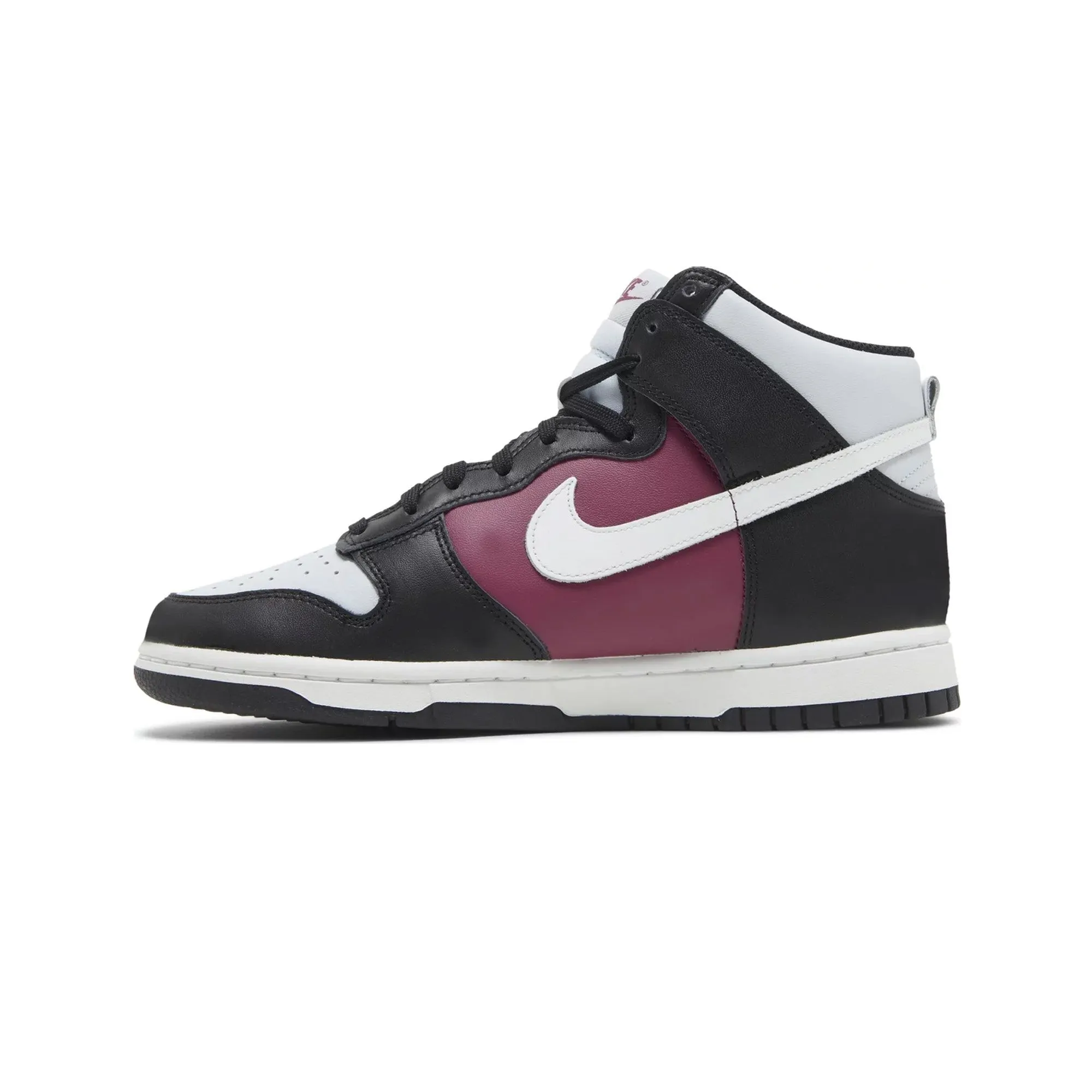 Nike Dunk High 'Black Rosewood Pure Platinum' Women's Flex Forged Sole Design