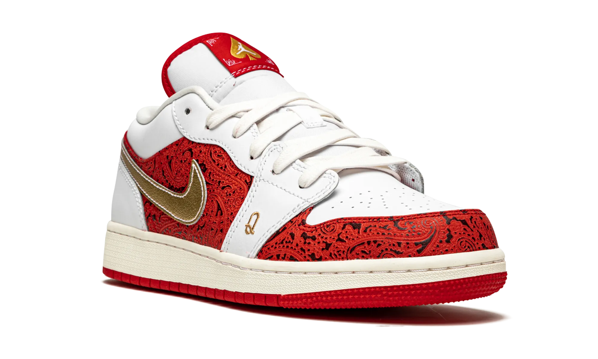 Air Jordan 1 Low SE GS "Spades" Shock Absorbing Technology Recycled Fiber Upper