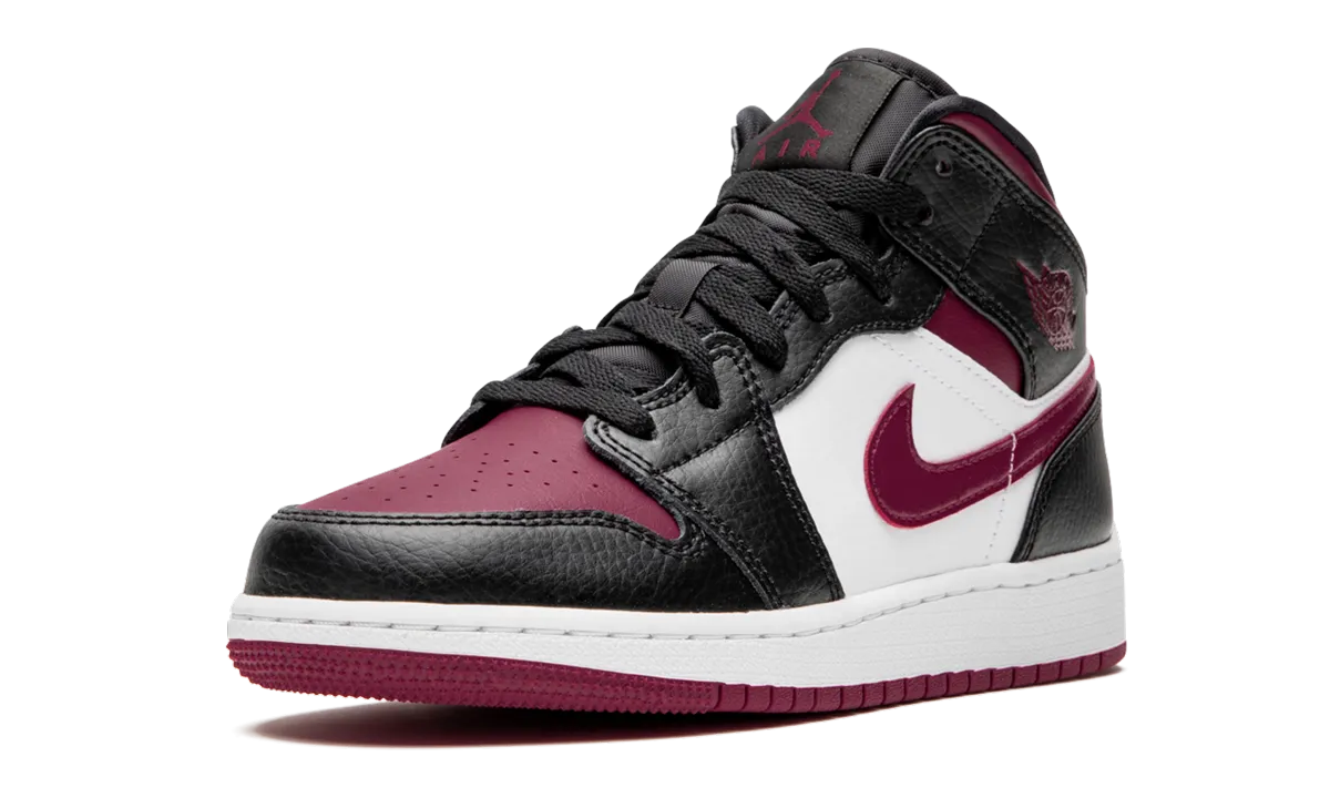 Micro Perforated Tongue Air Jordan 1 MID GS "Bred Toe"