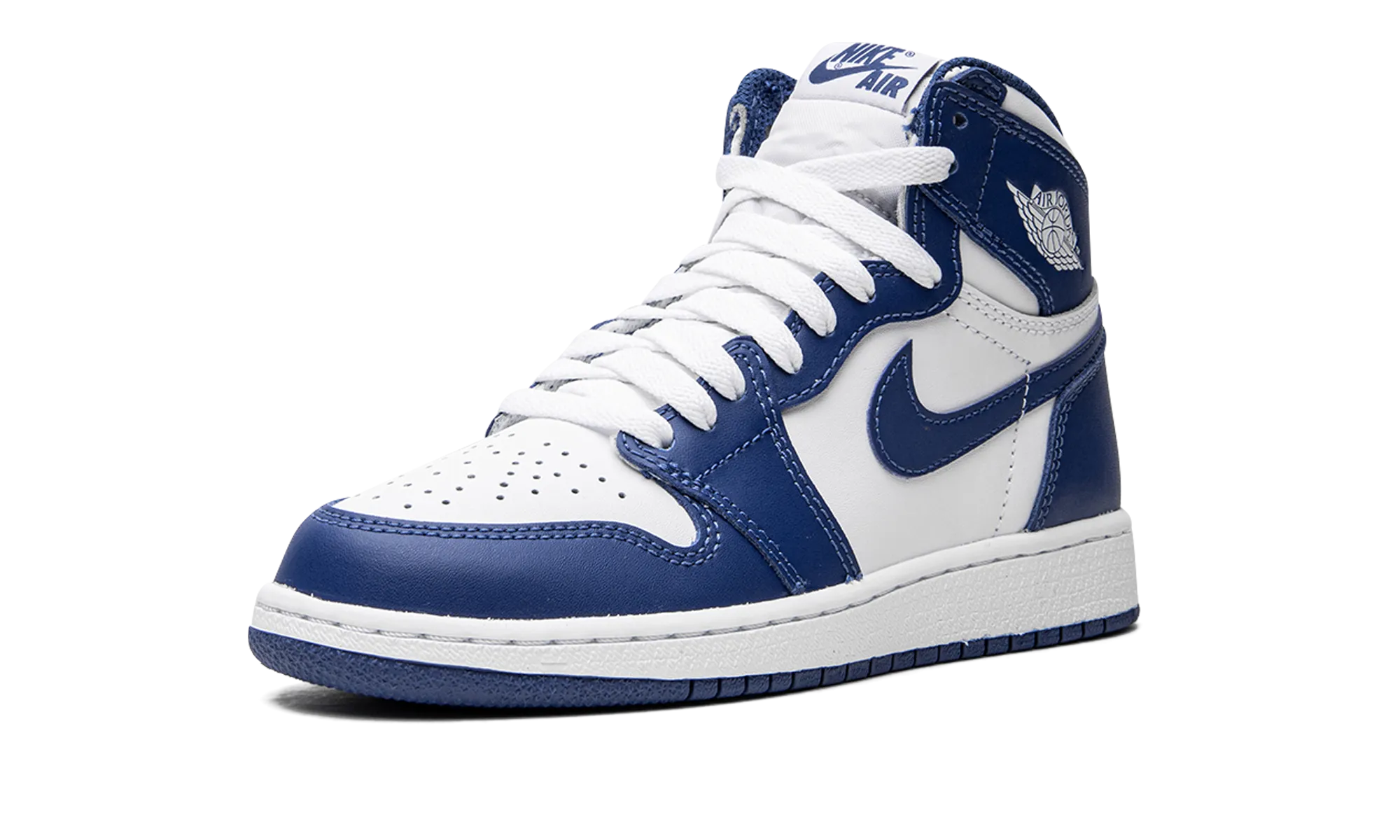 Air Jordan 1 Retro High OG GS "Storm Blue" Padded Tongue Construction All-Day Flexibility