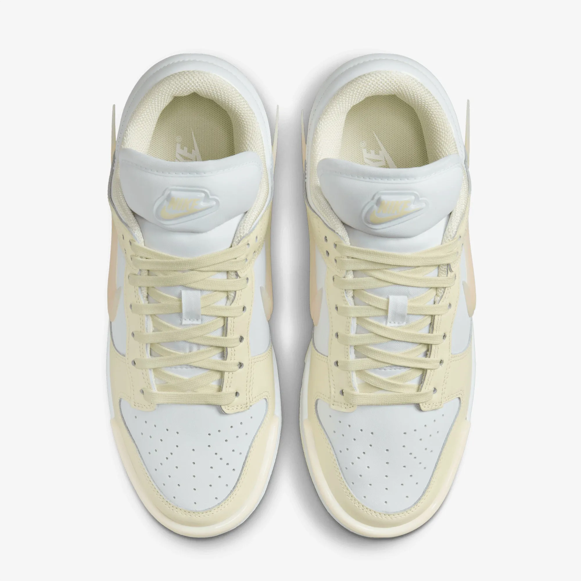 Nike | DUNK LOW TWIST  { COCONUT MILK/GUAVA ICE-WHITE Responsive ride