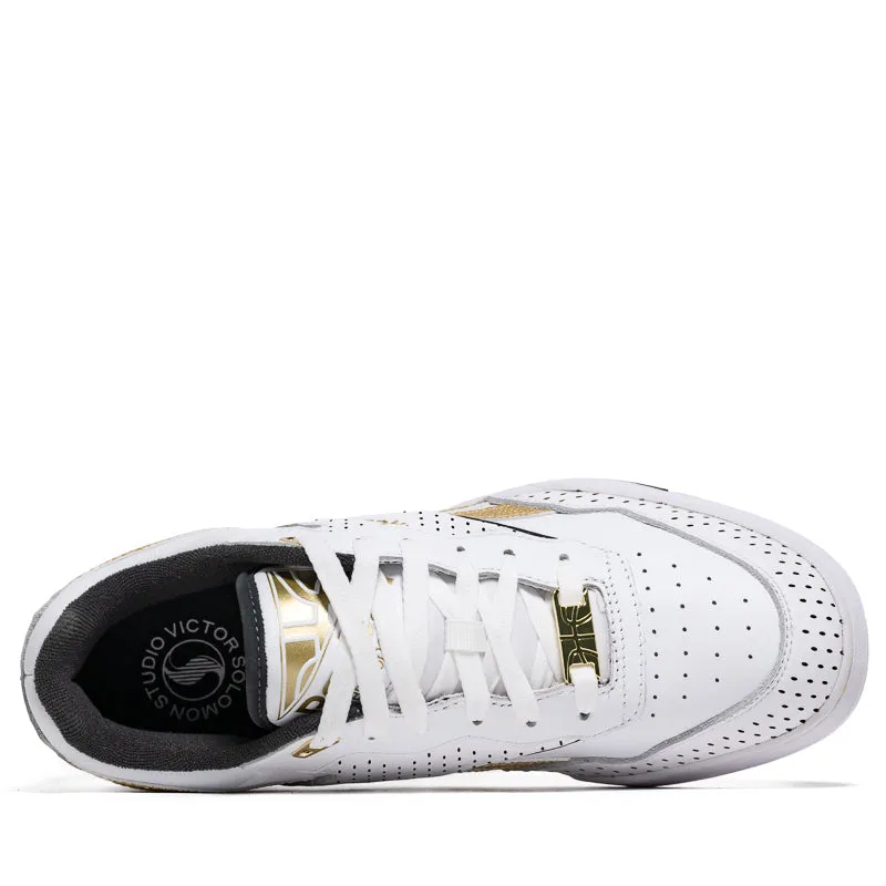 Shock   Absorbing Tensile Reinforcement Reebok BB 4000 II - White/Gold