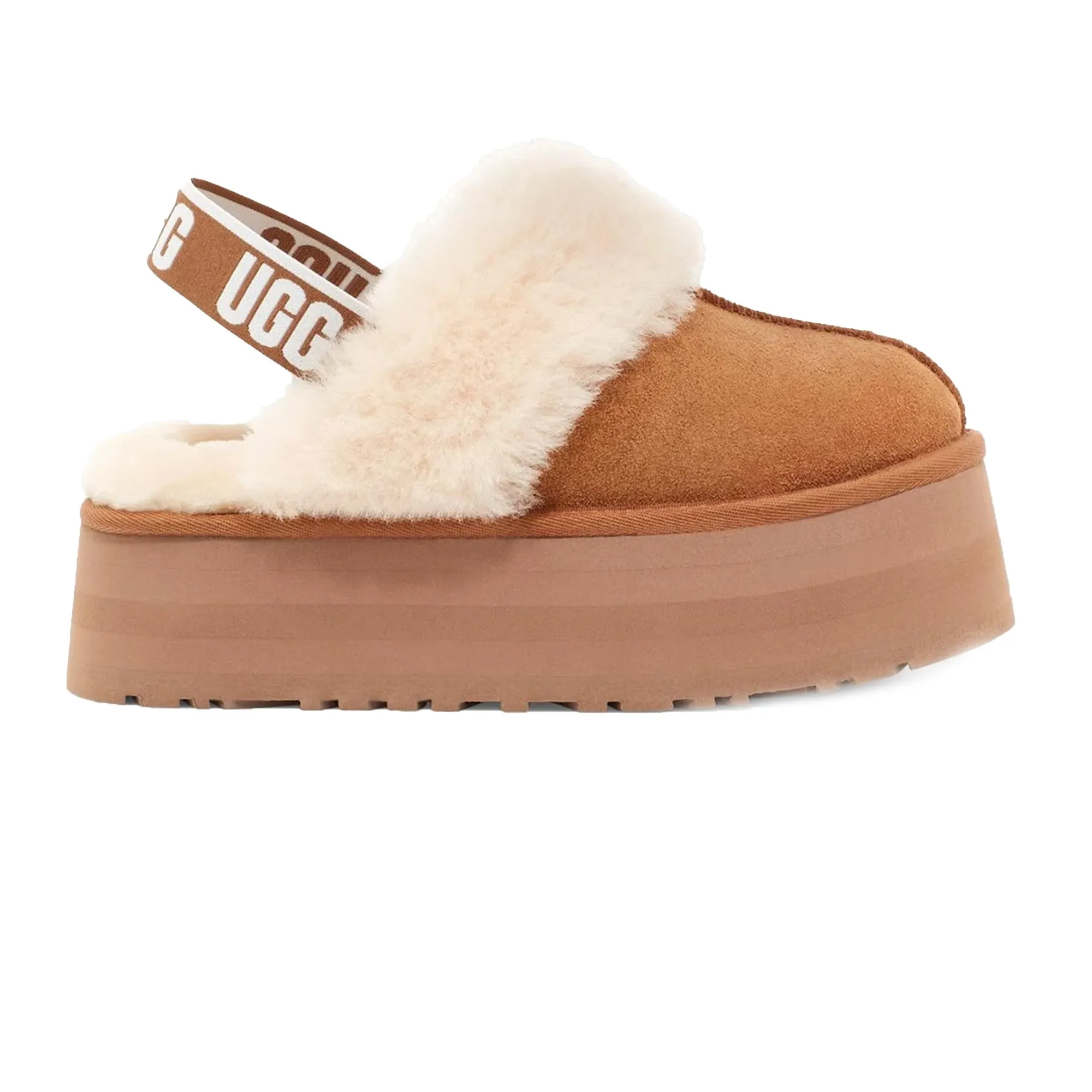 UGG Funkette Slipper 'Chestnut' Women's (2025) Soft Upper Straps