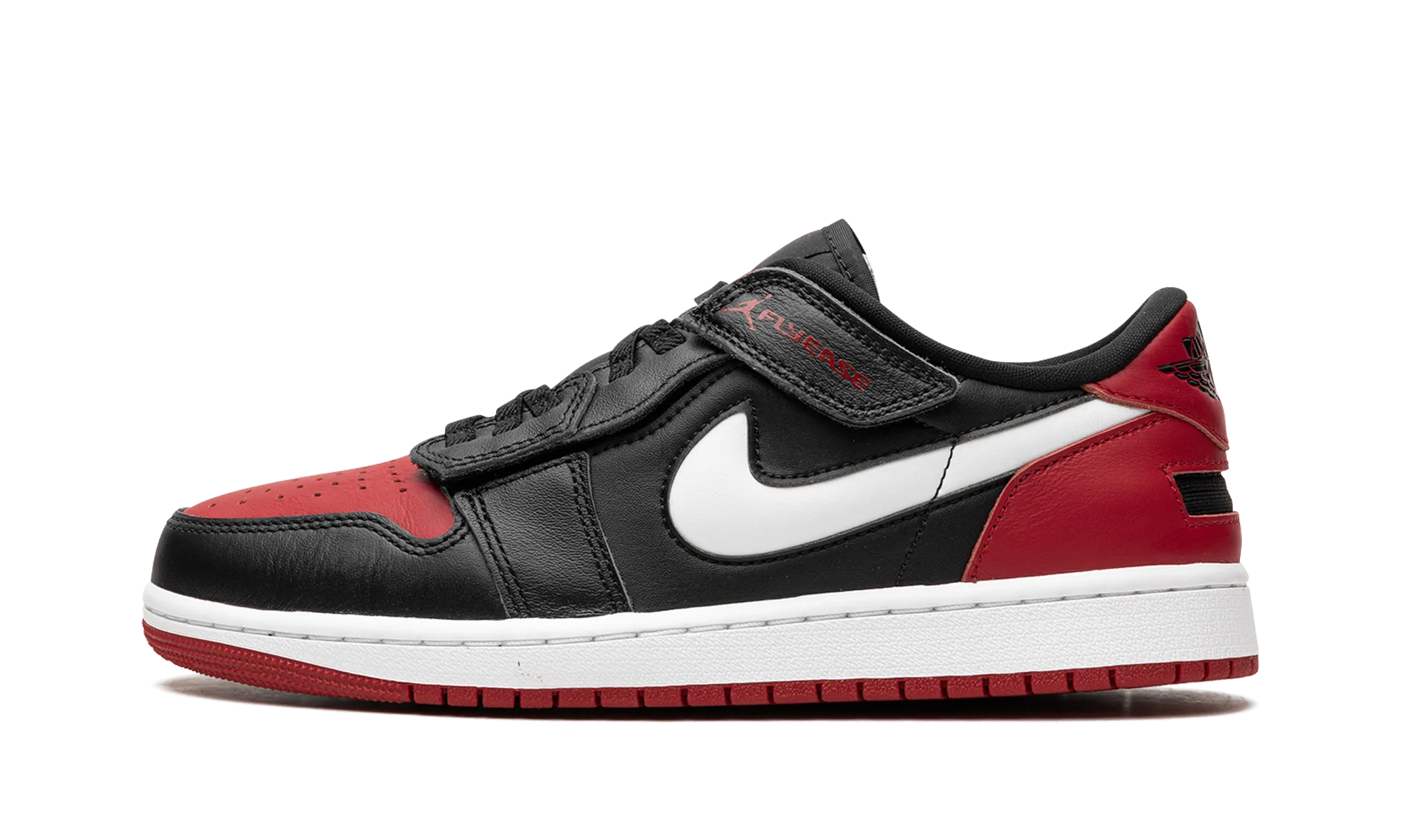 Airflow channels Foot Health Air Jordan 1 Low Flyease "Bred"