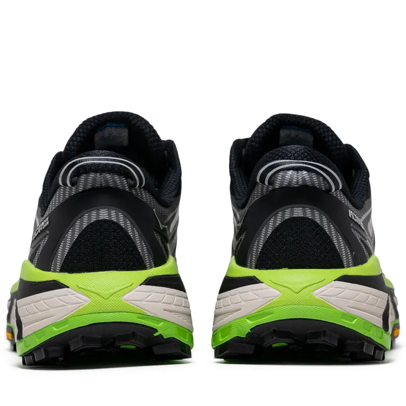 Hoka U Mafate Speed 2 - Black/Electric Green Neutral Control fitness walk