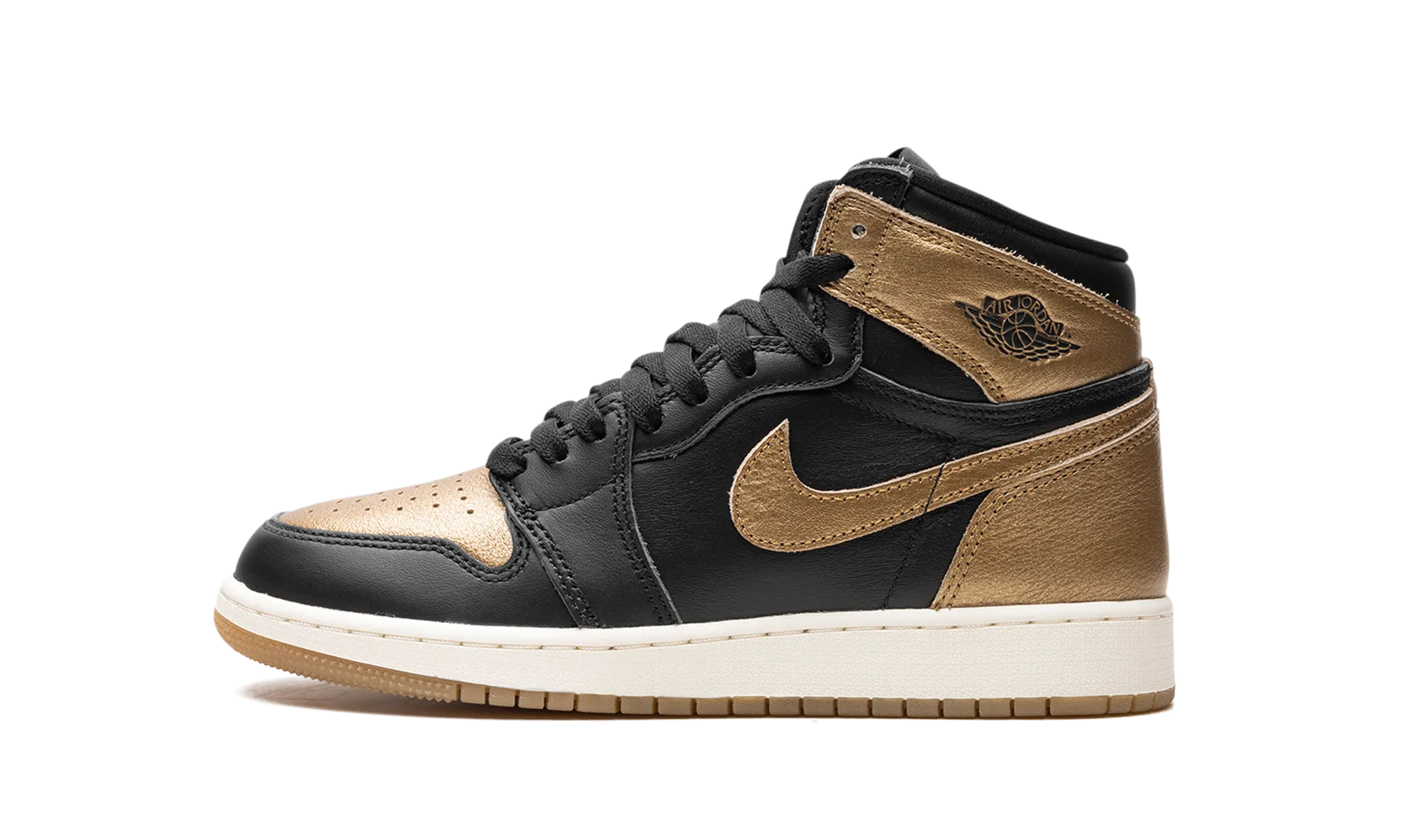 Air Jordan 1 GS "Black Metallic Gold" Off-Road Ready