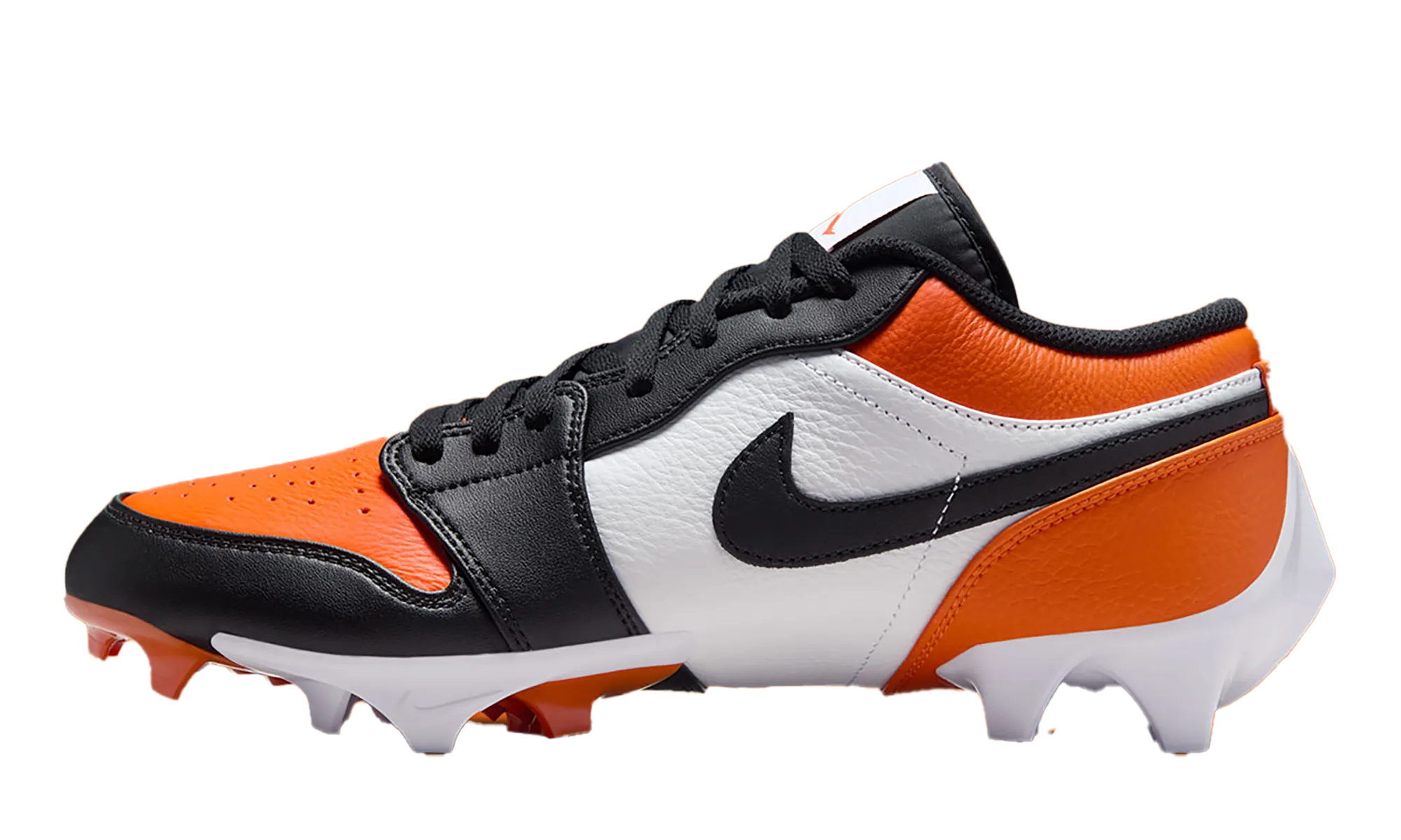 Aerodynamic Shape Torsional Rigidity Air Jordan 1 Low TD Cleats "Shattered Backboard"