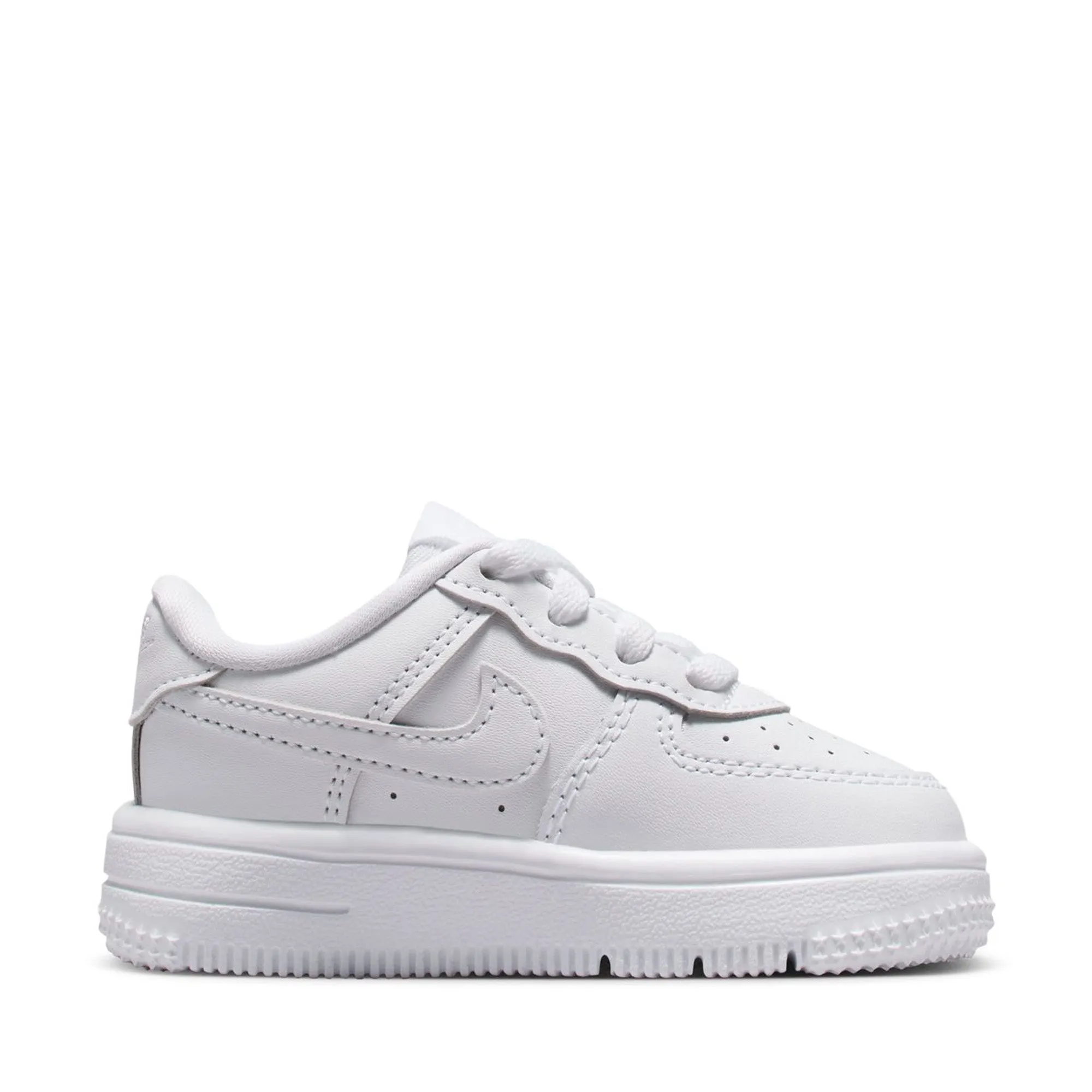 Clean Silhouette Sleek Option Nike Force 1 Low (TD) - White/White