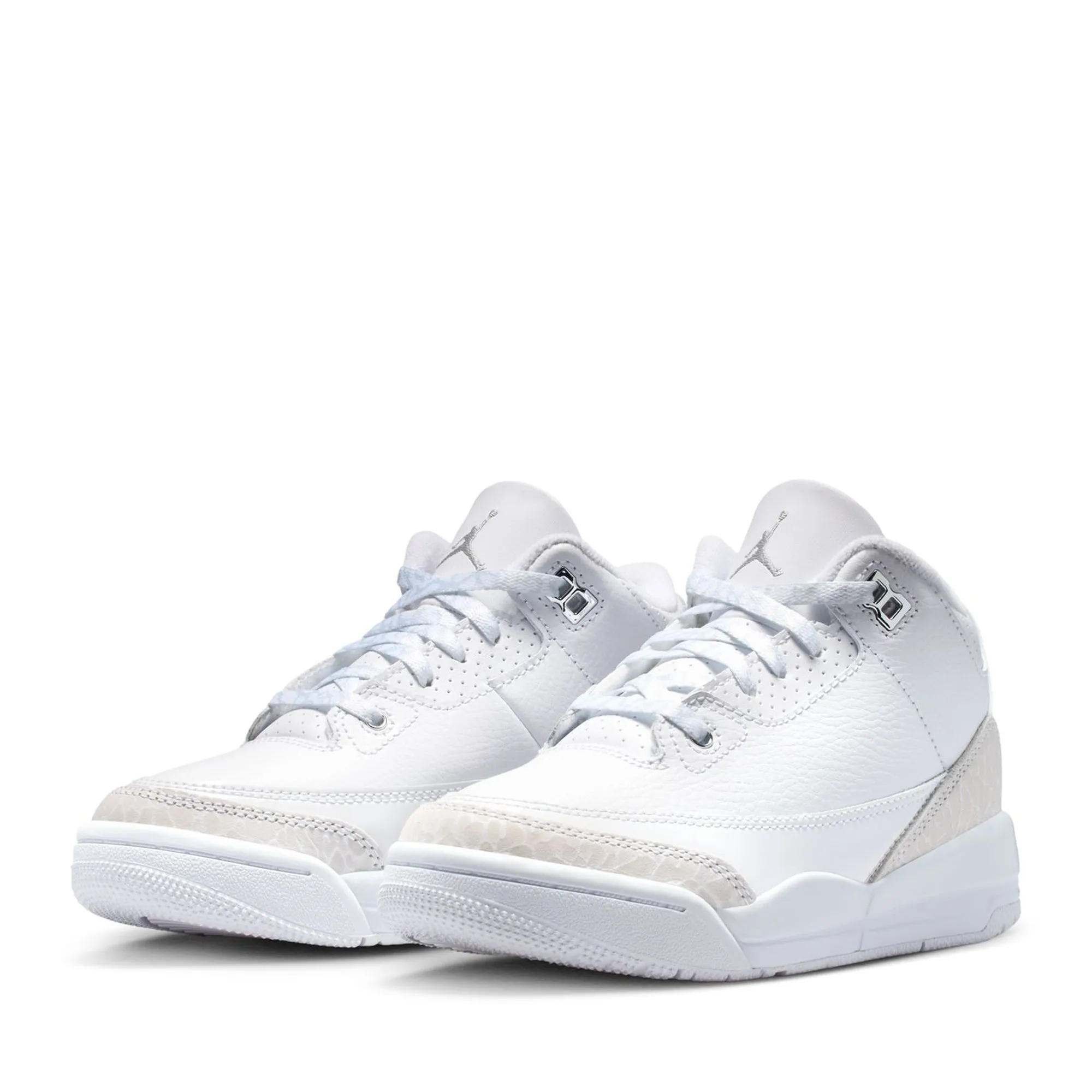 Jordan 3 Retro 'Pure Money' (PS) - White/Metallic Silver Breathable Grip
