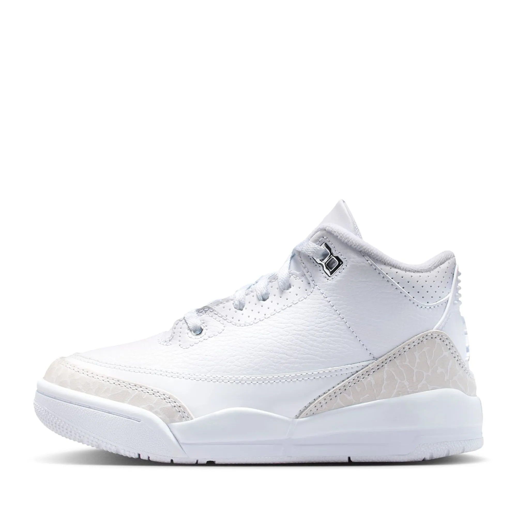 Jordan 3 Retro 'Pure Money' (PS) - White/Metallic Silver Active Athlete Antibacterial