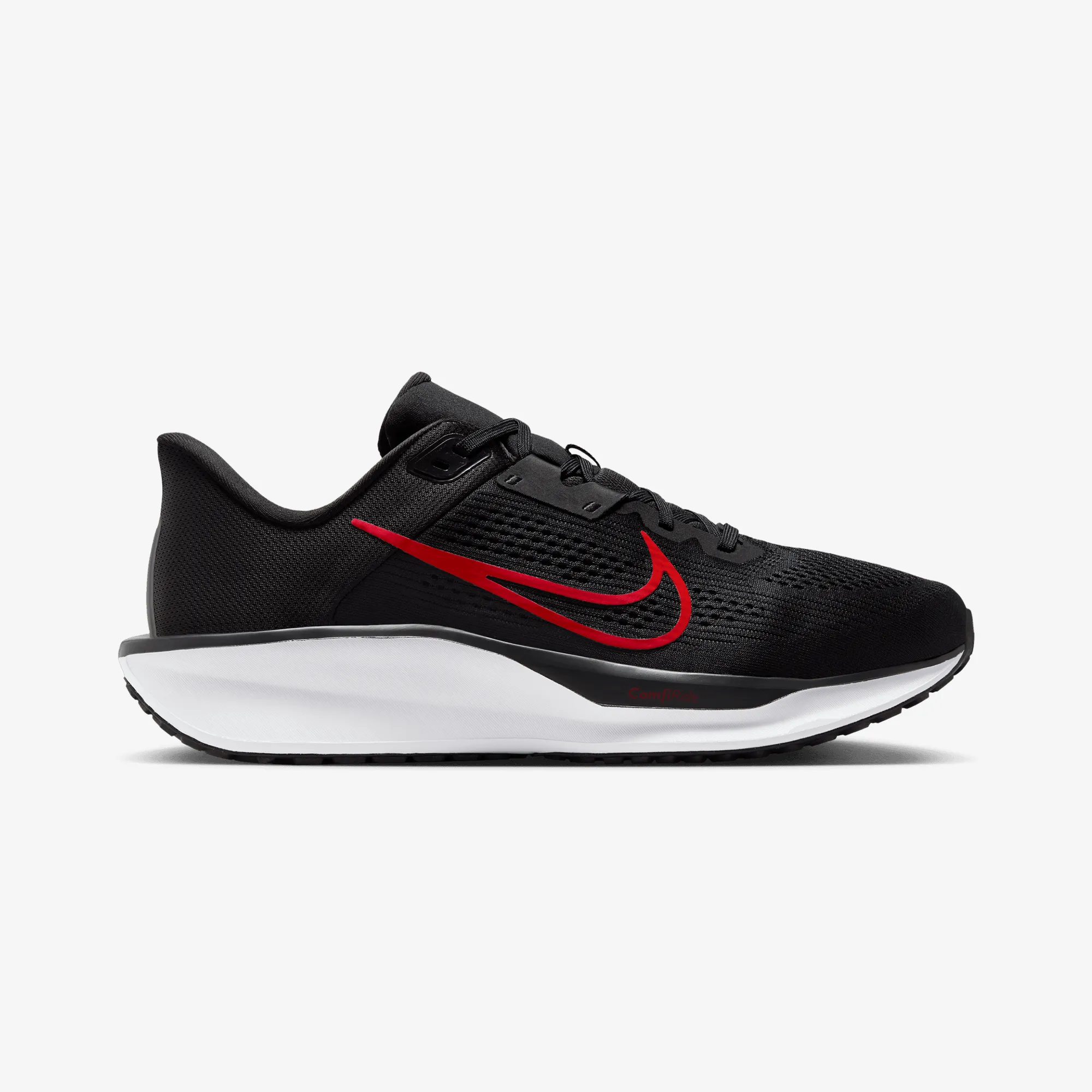 Nike | QUEST 6 { BLACK/UNIVERSITY RED-WHITE Quick Wear