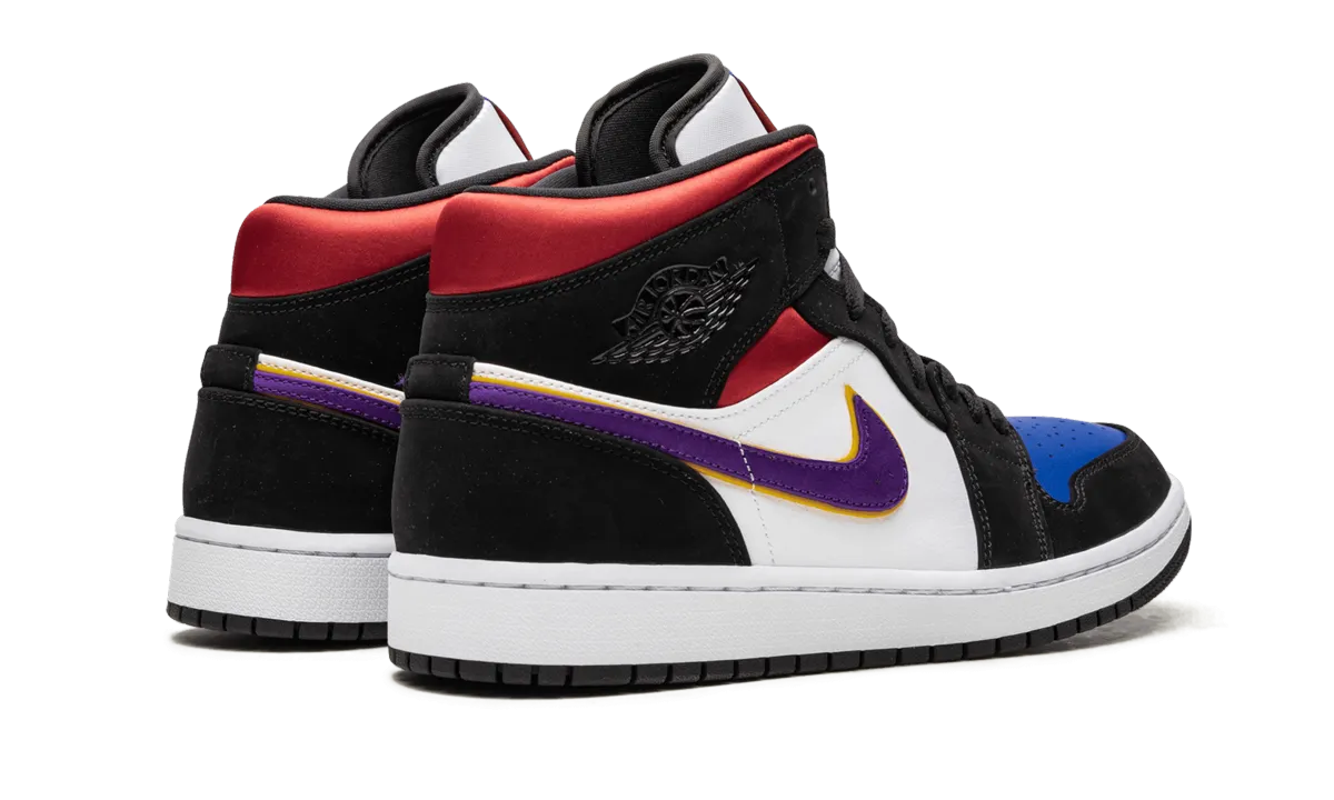Air Jordan 1 Mid "Lakers Top 3" Heel lockdown Insole liner