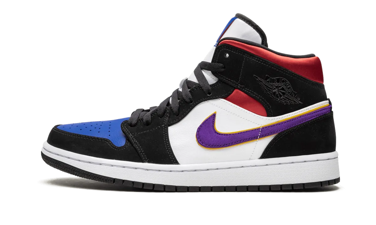Air Jordan 1 Mid "Lakers Top 3" Soft Collar Padding