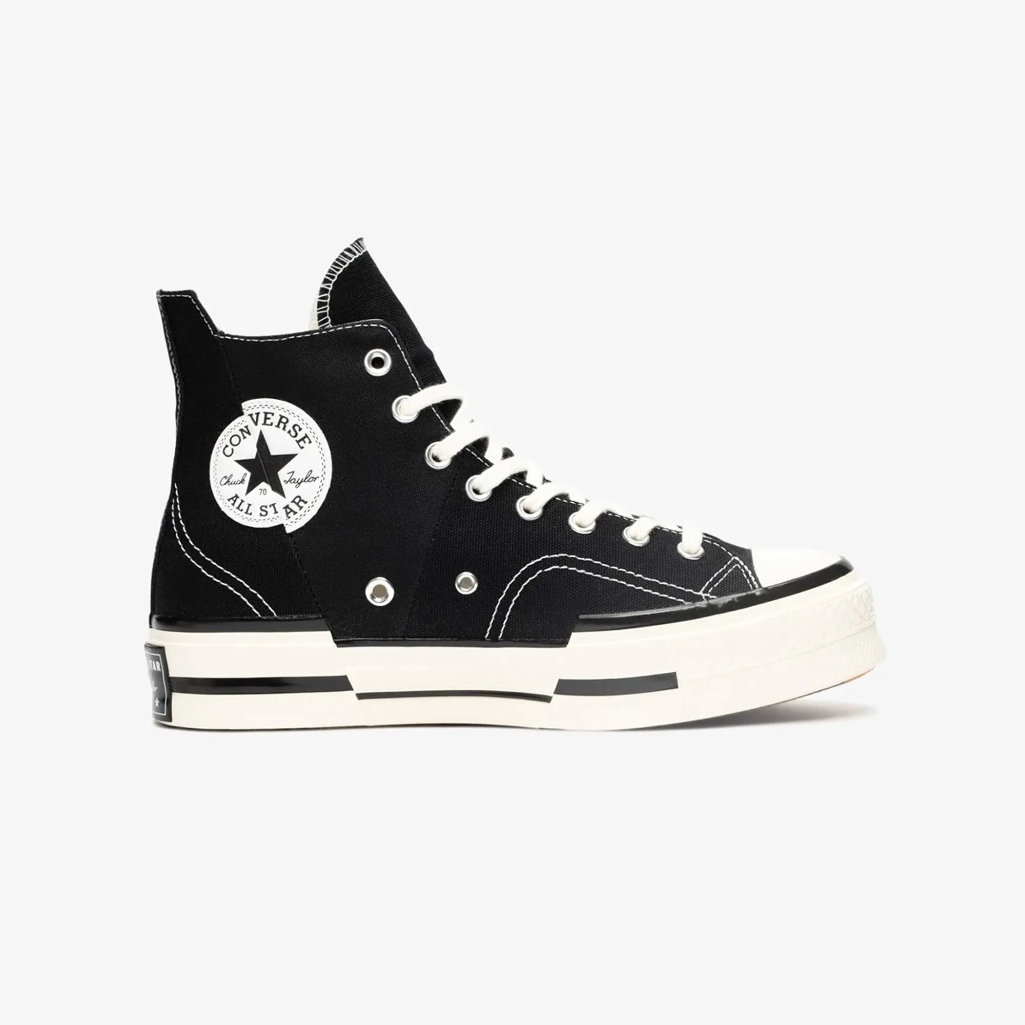 Converse | CHUCK 70 PLUS HI  { BLACK/EGRET/BLACK Quiet Ground Dynamic Suspension