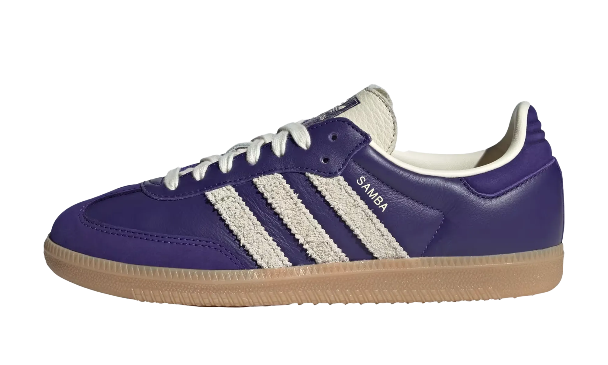 Timeless Edge Soft   leather Samba OG WMNS "Collegiate Purple Cream White"