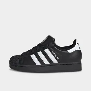 Abrasion Resistant Construction adidas Juniors' Superstar II Core Black / White