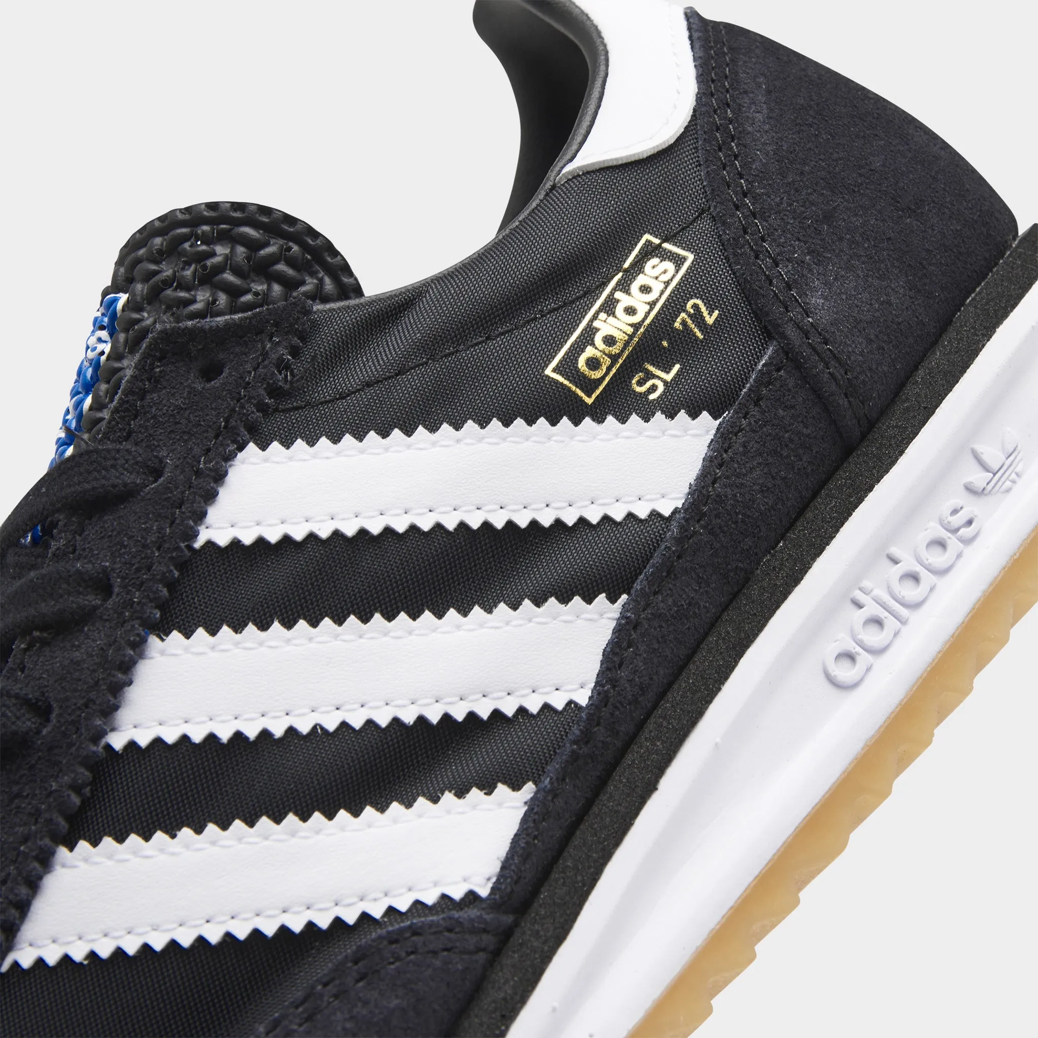 Power Stride Ergonomic Insole adidas Juniors' SL 72 Core Black / Footwear White - Blue