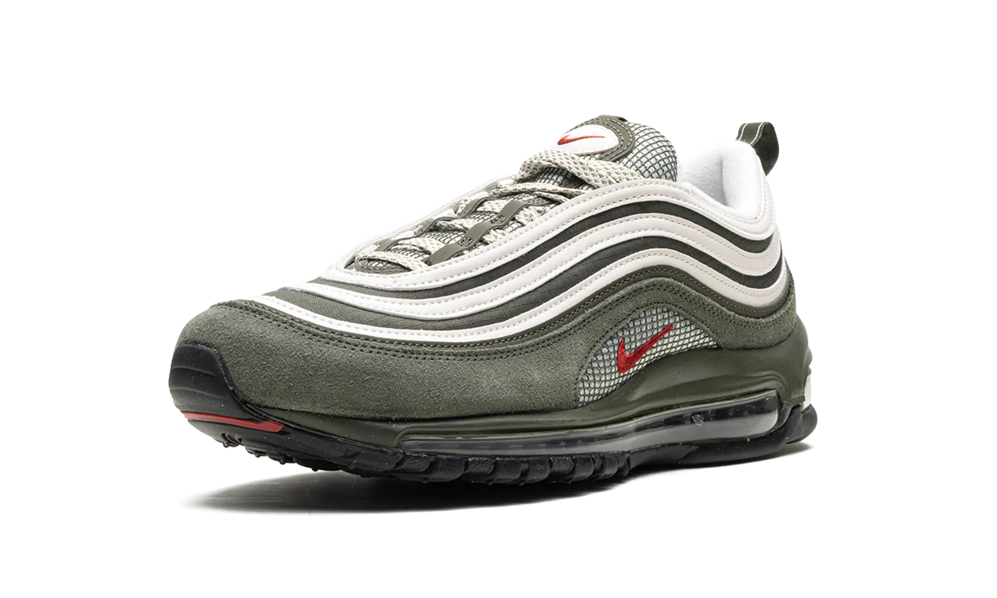 Air Max 97 "Cargo Khaki / Rugged Orange" Light - On - Feet