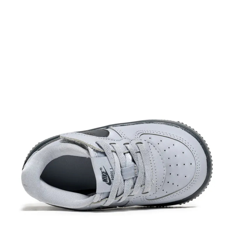 Nike Force 1 Low EasyOn (TD) - Wolf Grey/Dark Smoke Grey Foot Shape