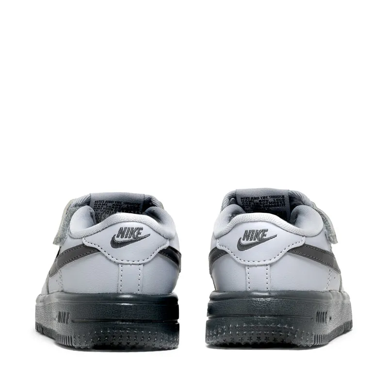 Push Power Nike Force 1 Low EasyOn (TD) - Wolf Grey/Dark Smoke Grey