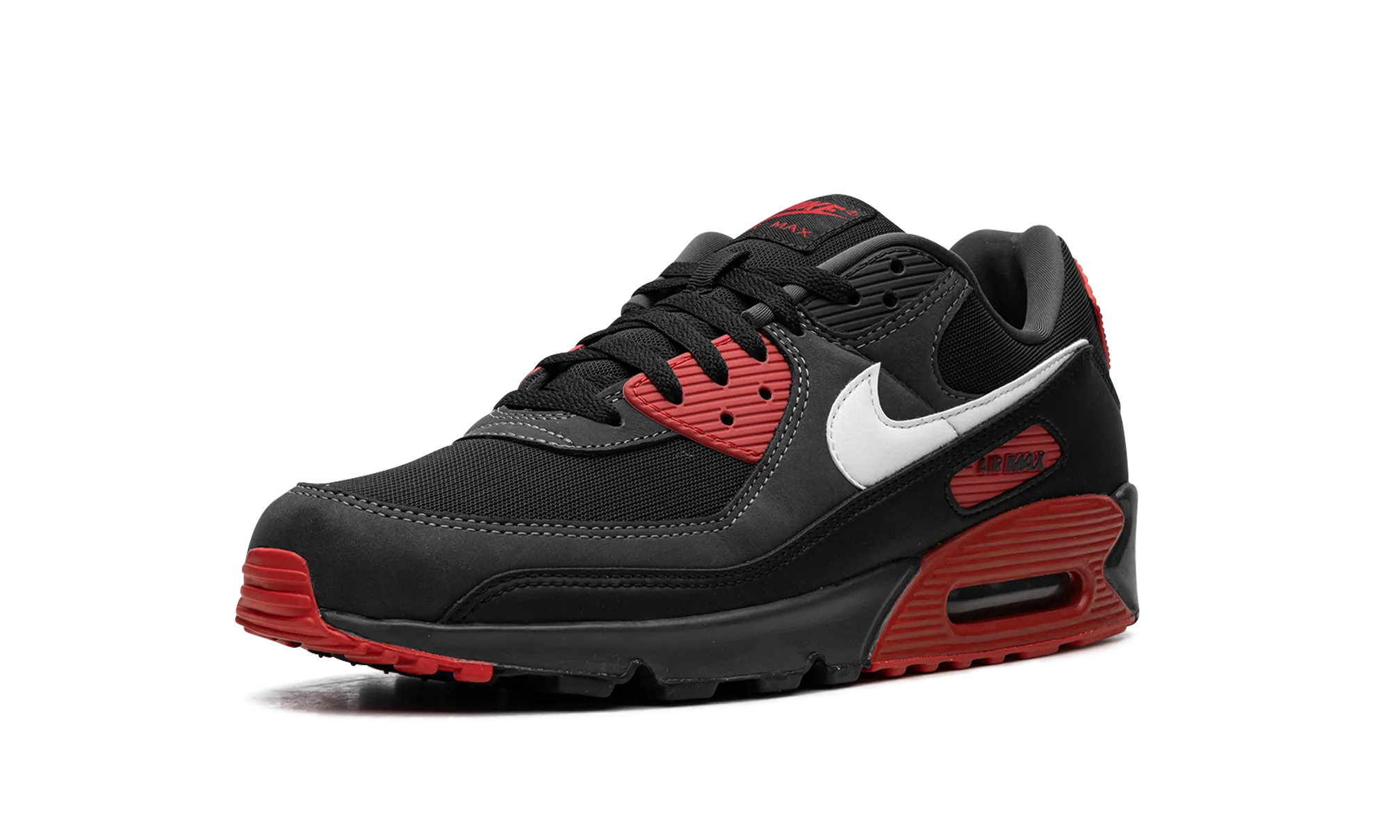 Air Max 90 "Black / Red" spandex - feature shoes achievement