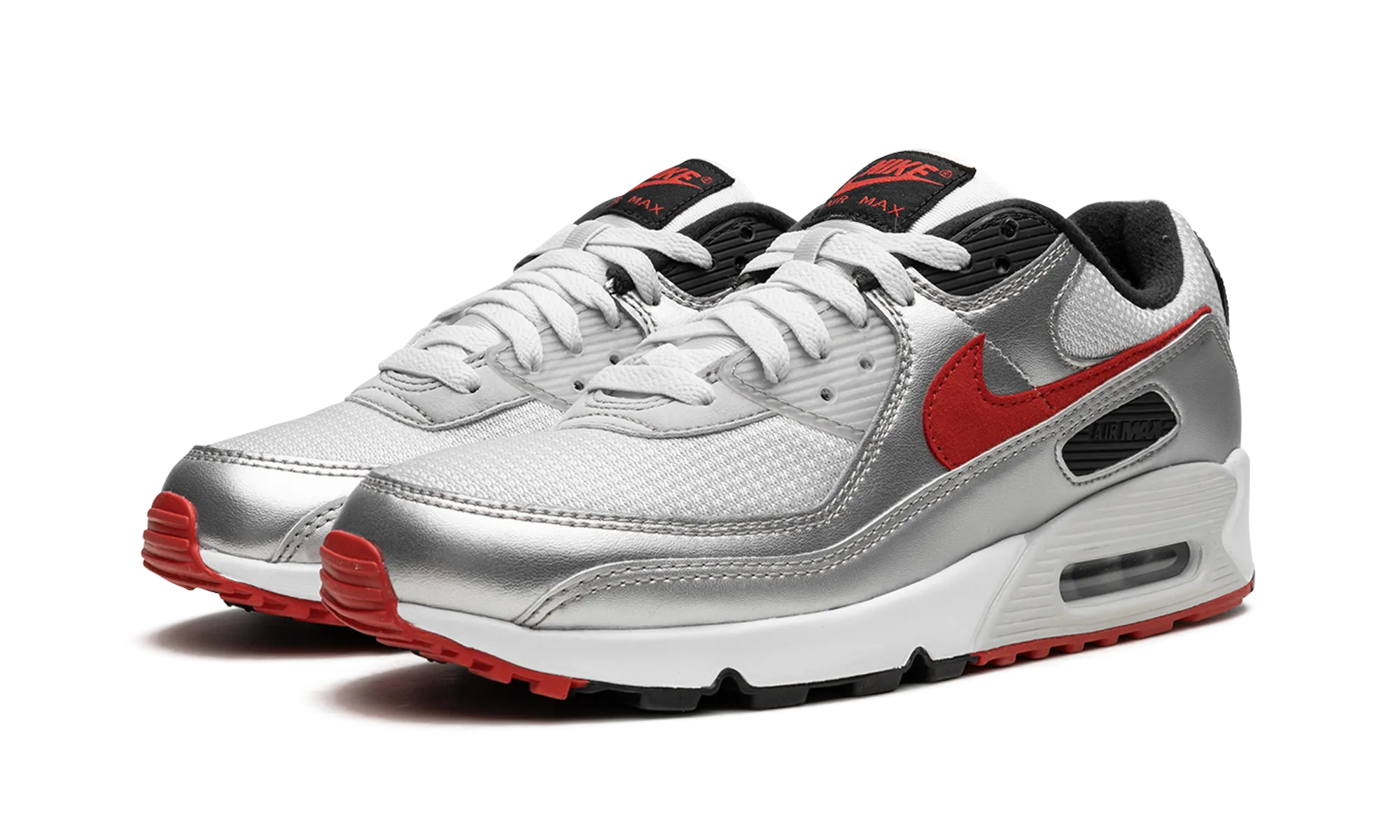Mesh Upper cushioned - midsole shoes Air Max 90 "Icons - Silver Bullet"
