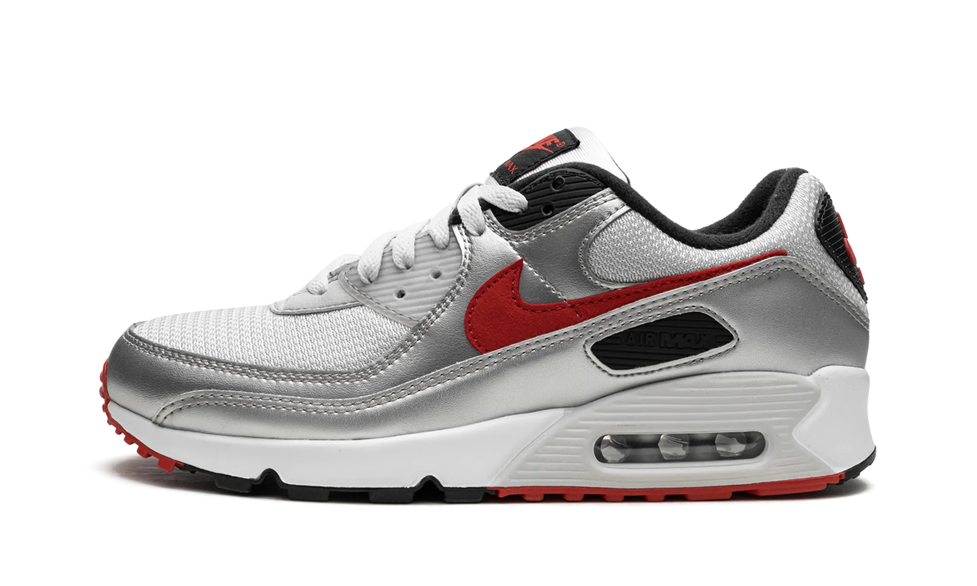 unisex sports shoes anti - friction lining Air Max 90 "Icons - Silver Bullet"