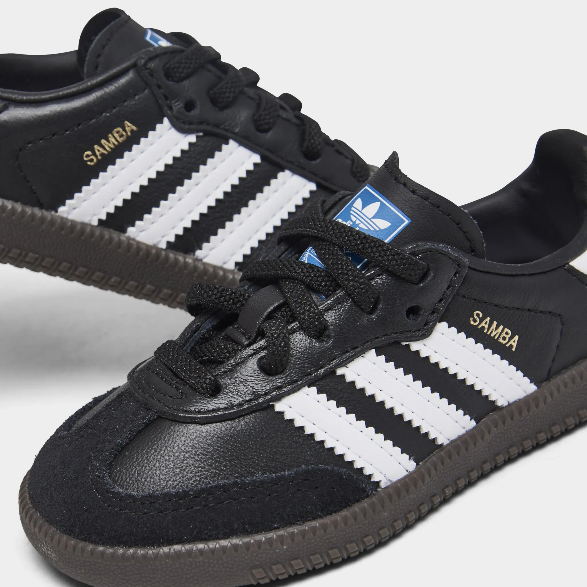 hook and loop closure Dynamic Response Technology adidas Infants' Samba OG Black / White