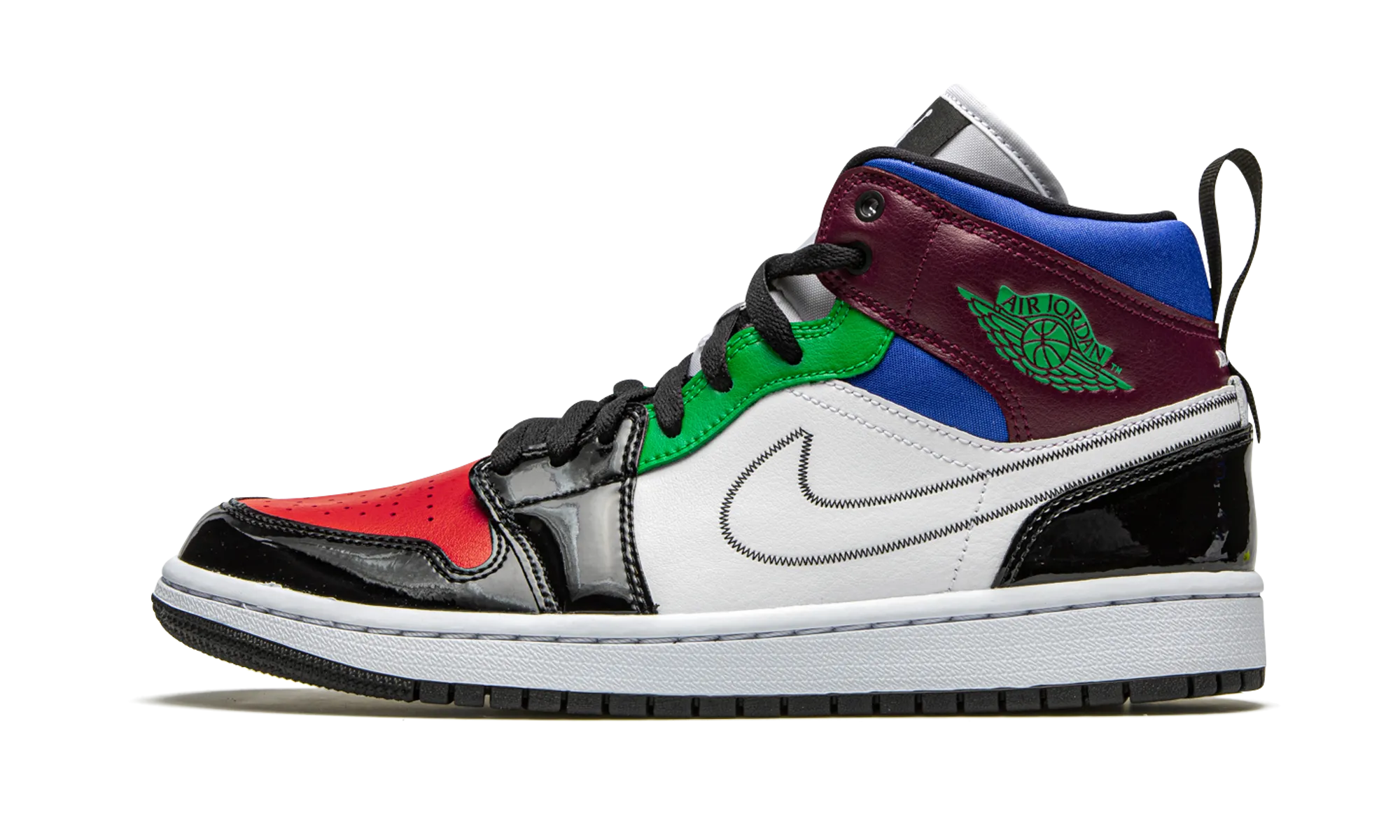 Adjustable Laces Energy Bounce AIR JORDAN 1 MID SE WMNS "Multicolor"