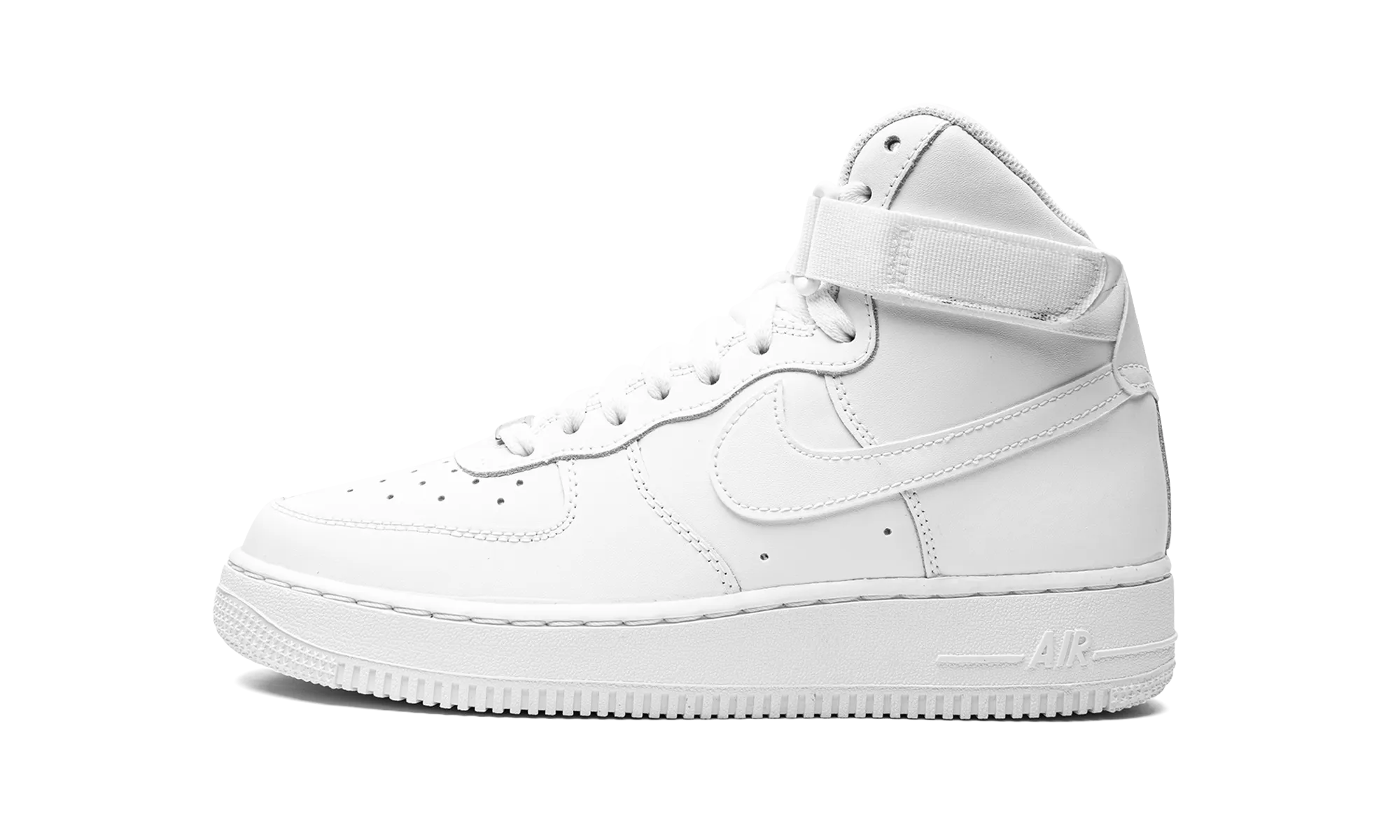 Air Force 1 High Le GS "Triple White" Side Balance Fast Ride