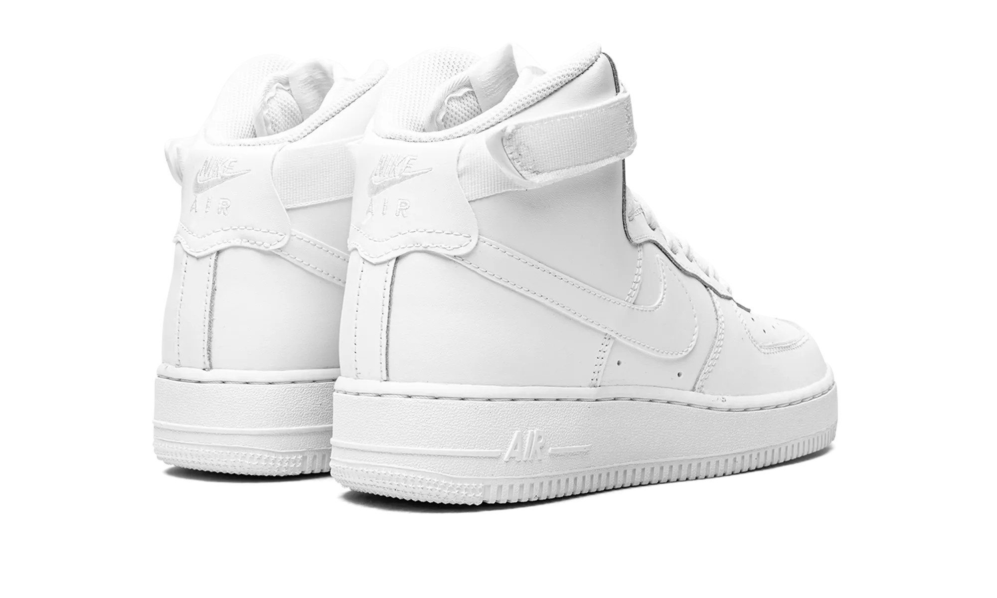Sport Aesthetic Long Duration Air Force 1 High Le GS "Triple White"