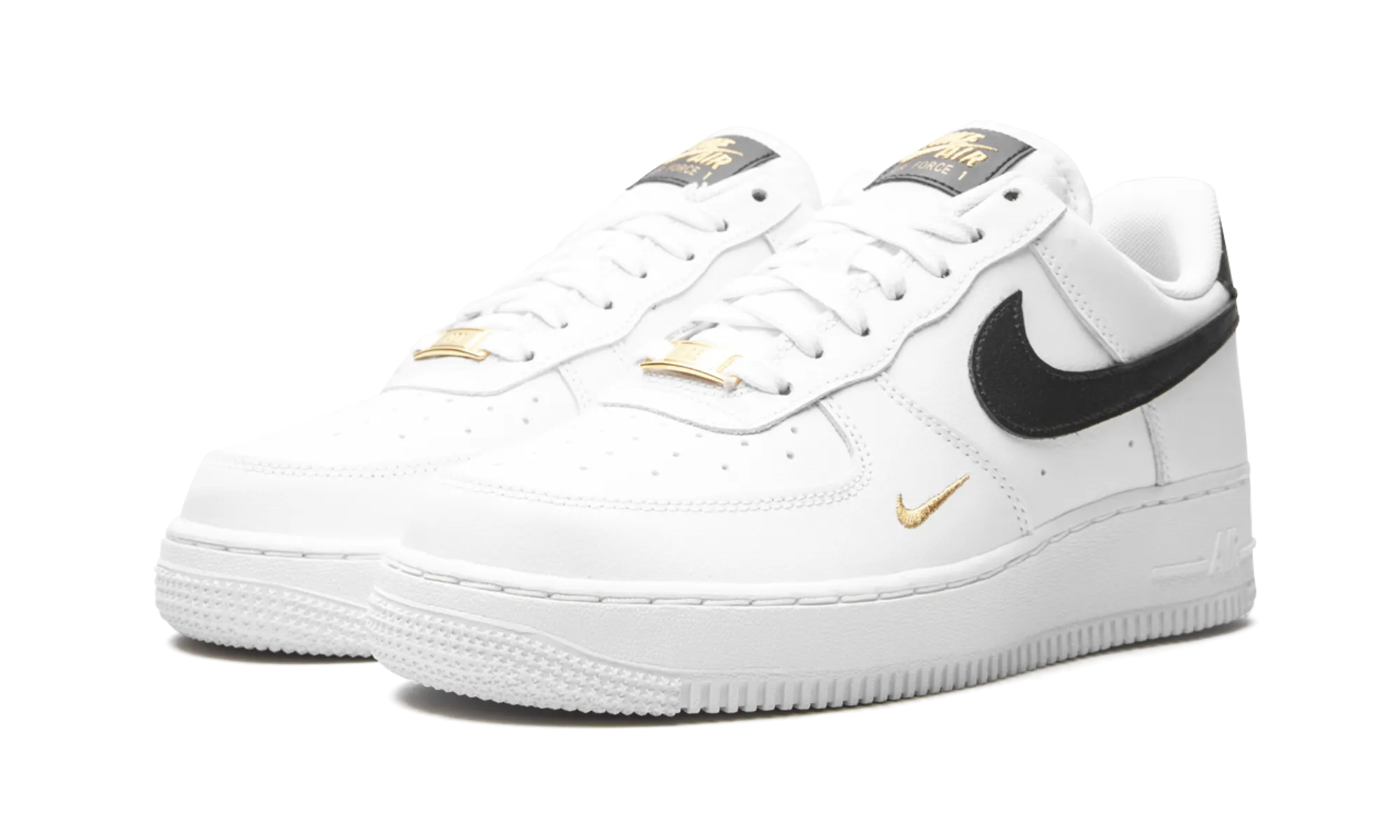 Adventure Wear AIR FORCE 1 LO ESSENTIAL MNS WMNS "White / Black / Gold"