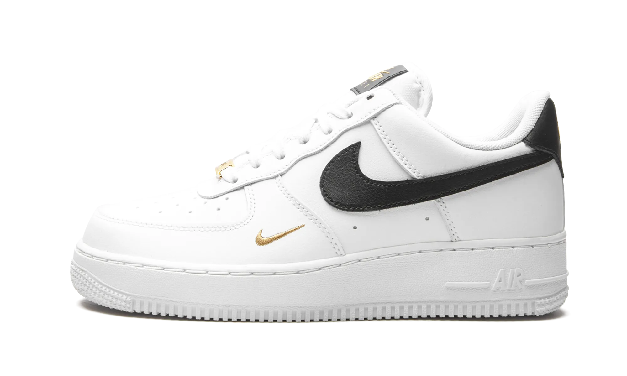 Ultra light AIR FORCE 1 LO ESSENTIAL MNS WMNS "White / Black / Gold"