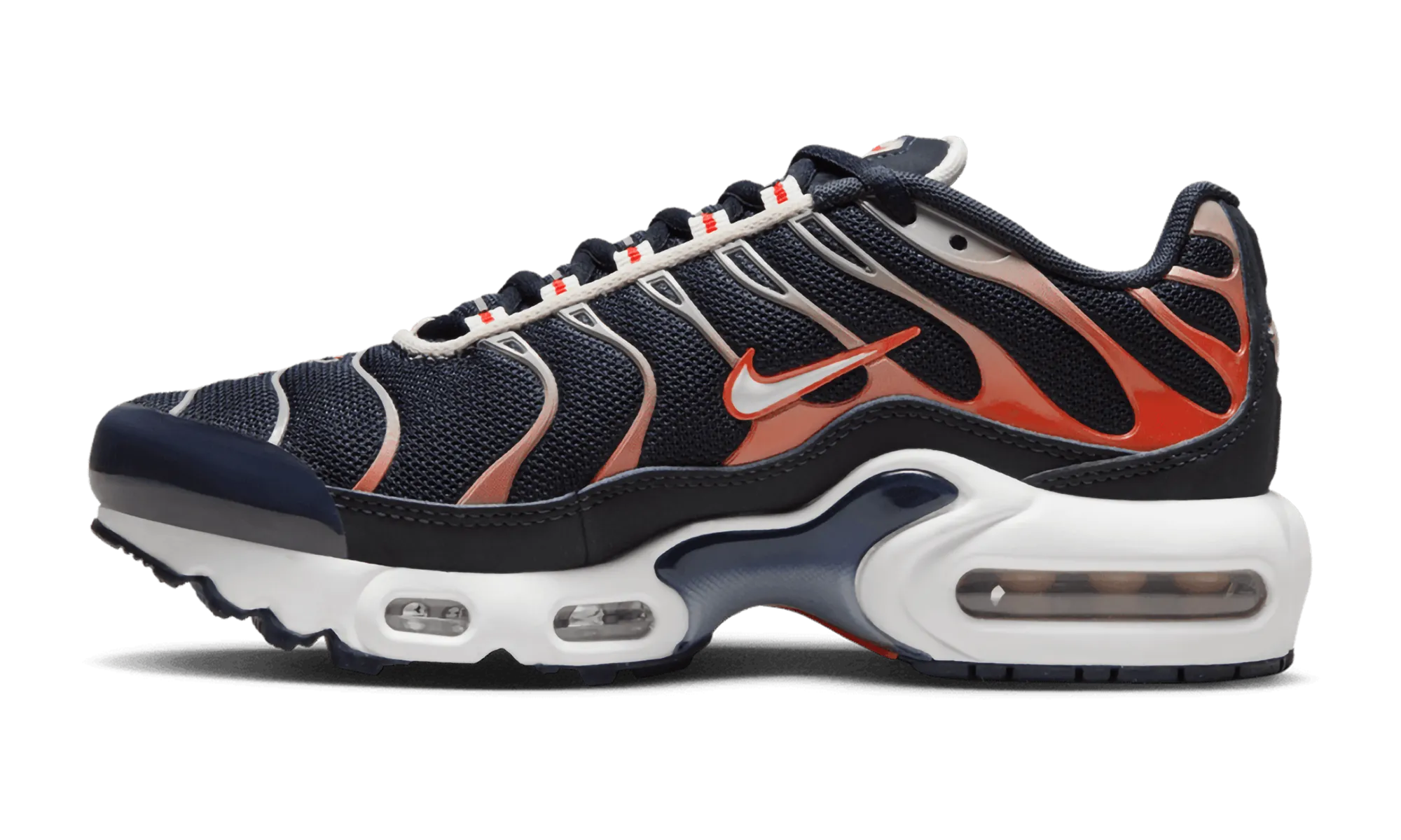 Air Max Plus "OBSIDIAN BRIGHT CRIMSON" spring - loaded running option