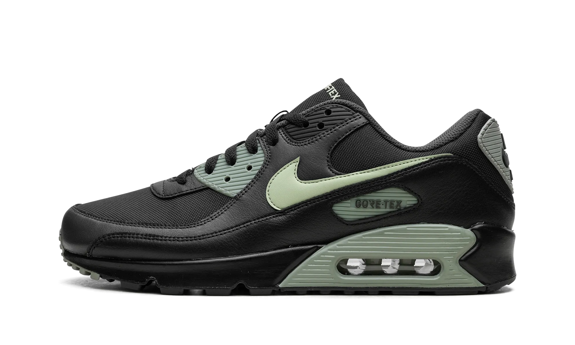 multi - directional - flexibility rollerblading shoes Air Max 90 Gore-Tex "Black / Honeydew"