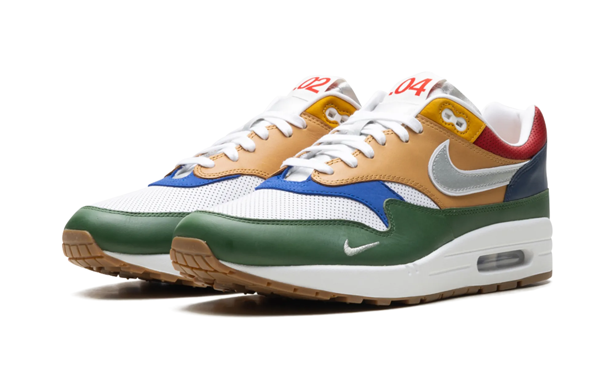 Air Max 1 "Premium Goods White Forest Green" grip - enhancement - effectiveness shoes Comfort Technology