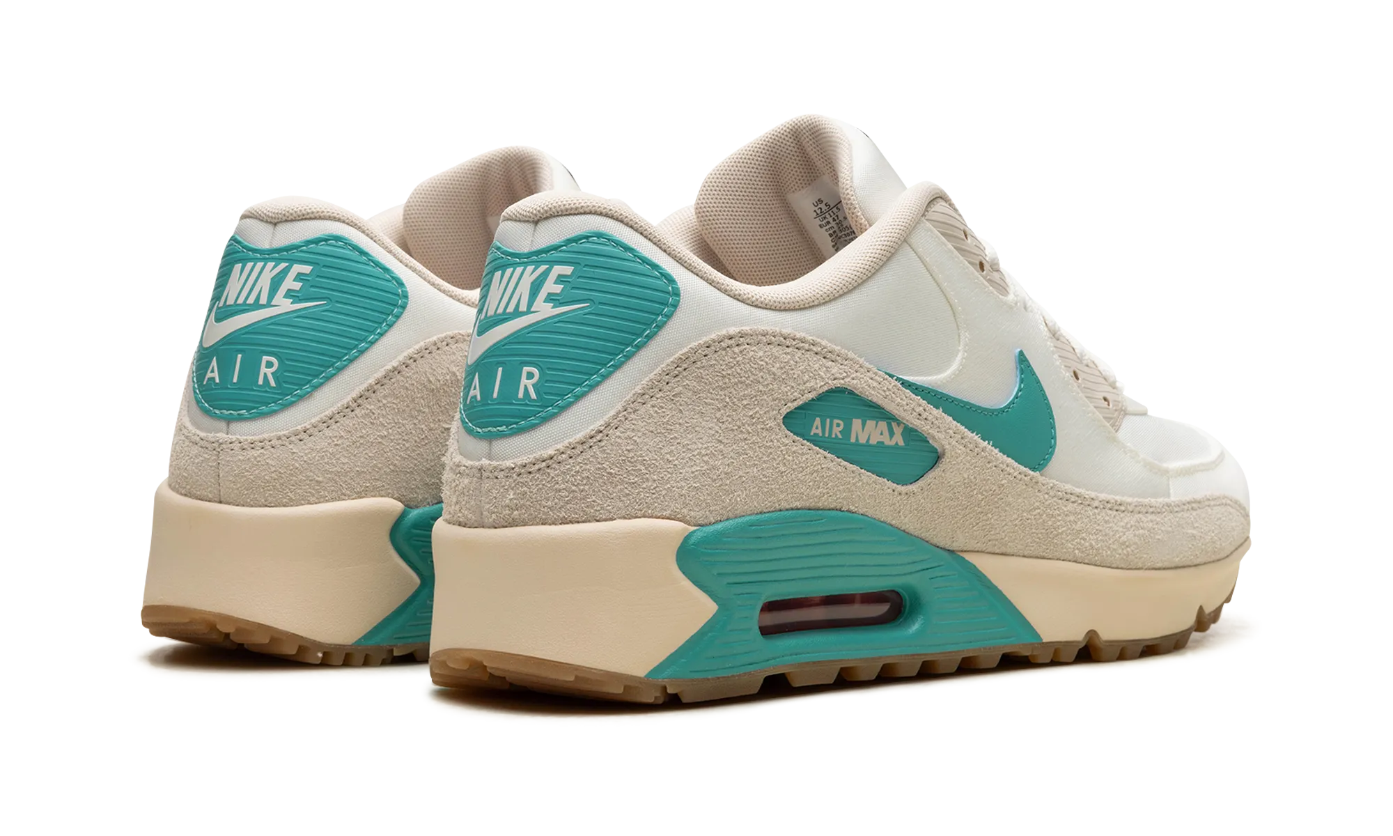 Nike Air Max 90 Golf "Sail Washed Teal" running in dark colors Exceptional experience
